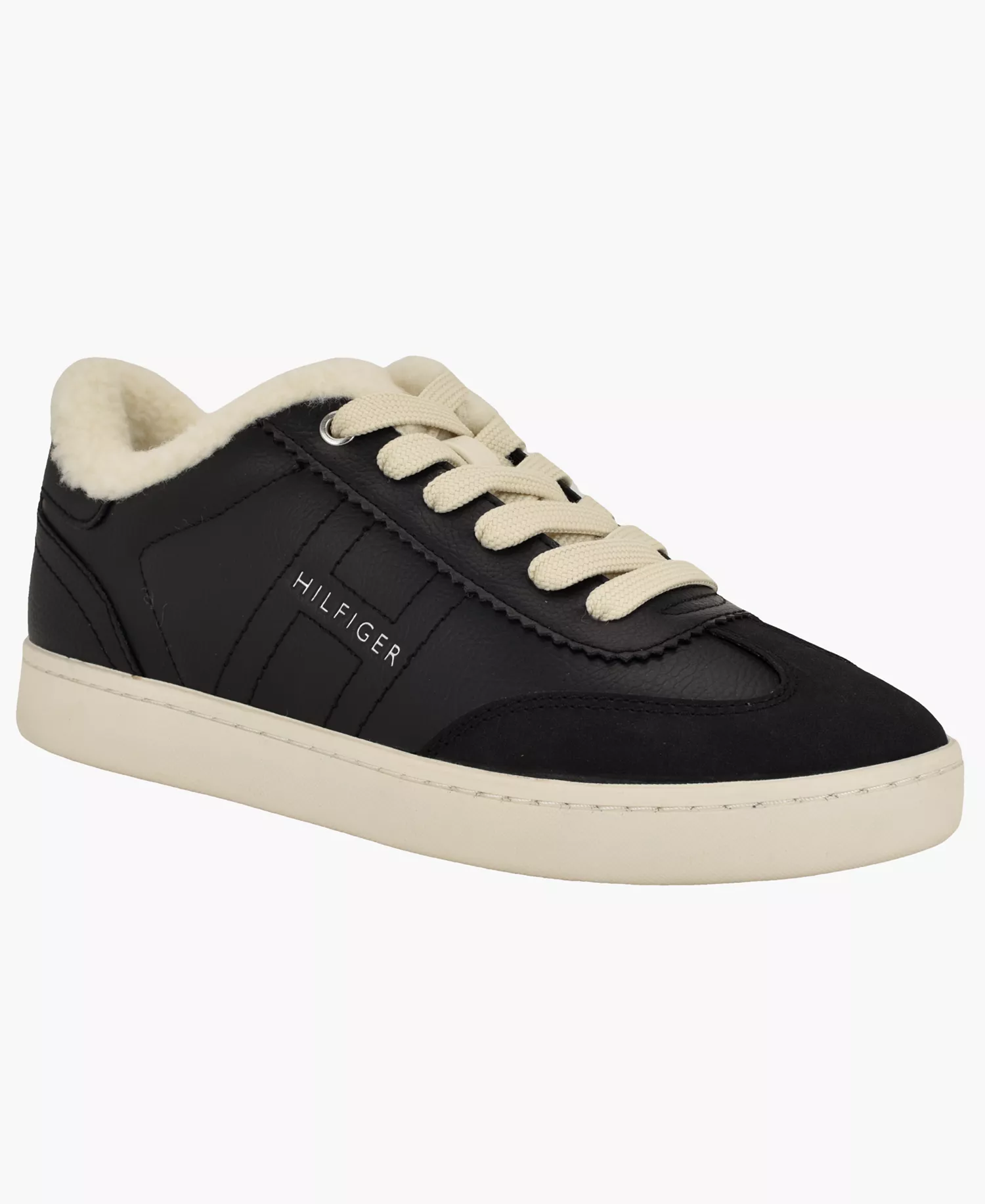 Women's Rheign Lace-Up Fashion Sneakers - Black/White - 10M