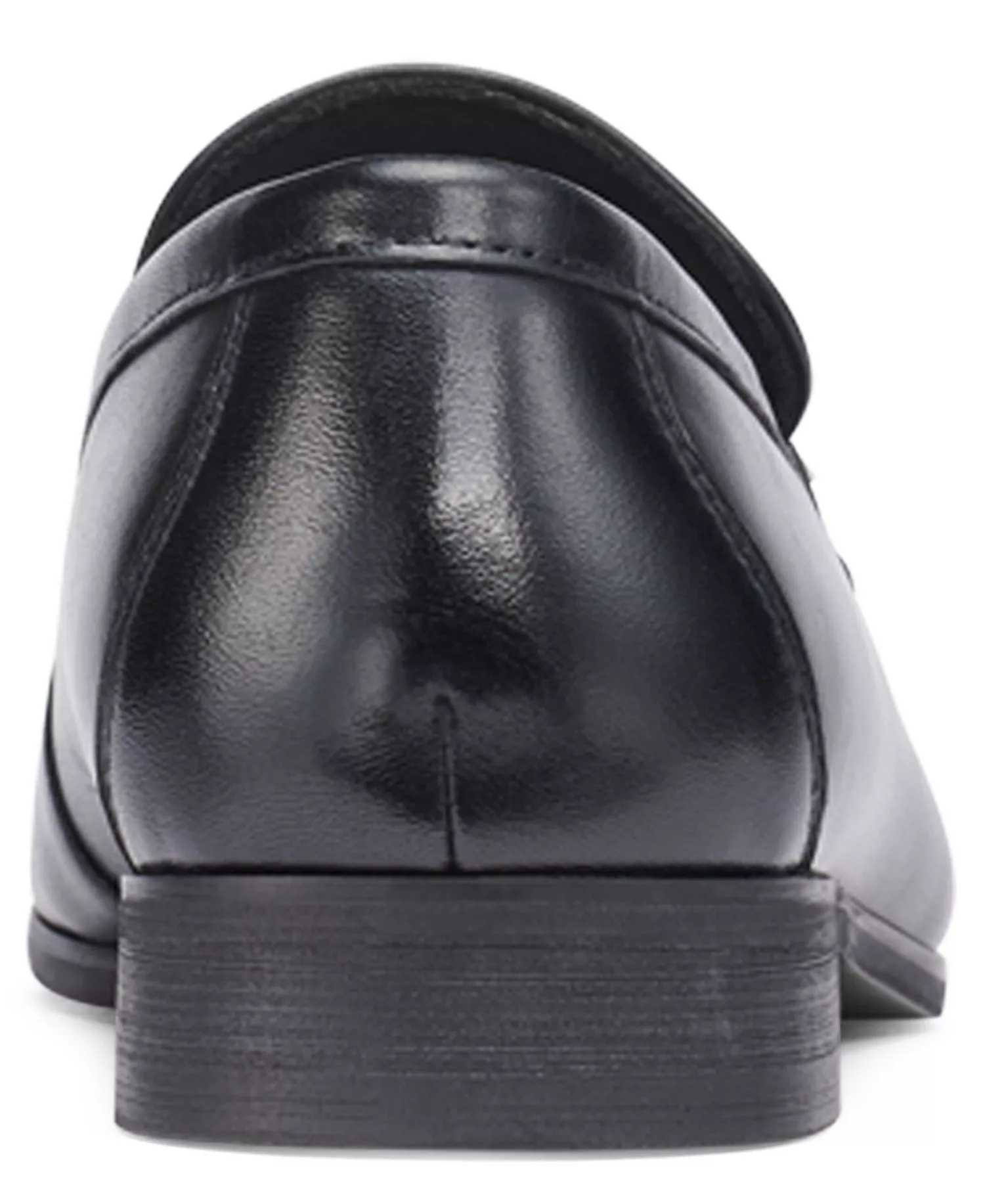 LEATHER BANDED SLIP ON LOAFER WITH SIDE KARL - Black - 10.5M