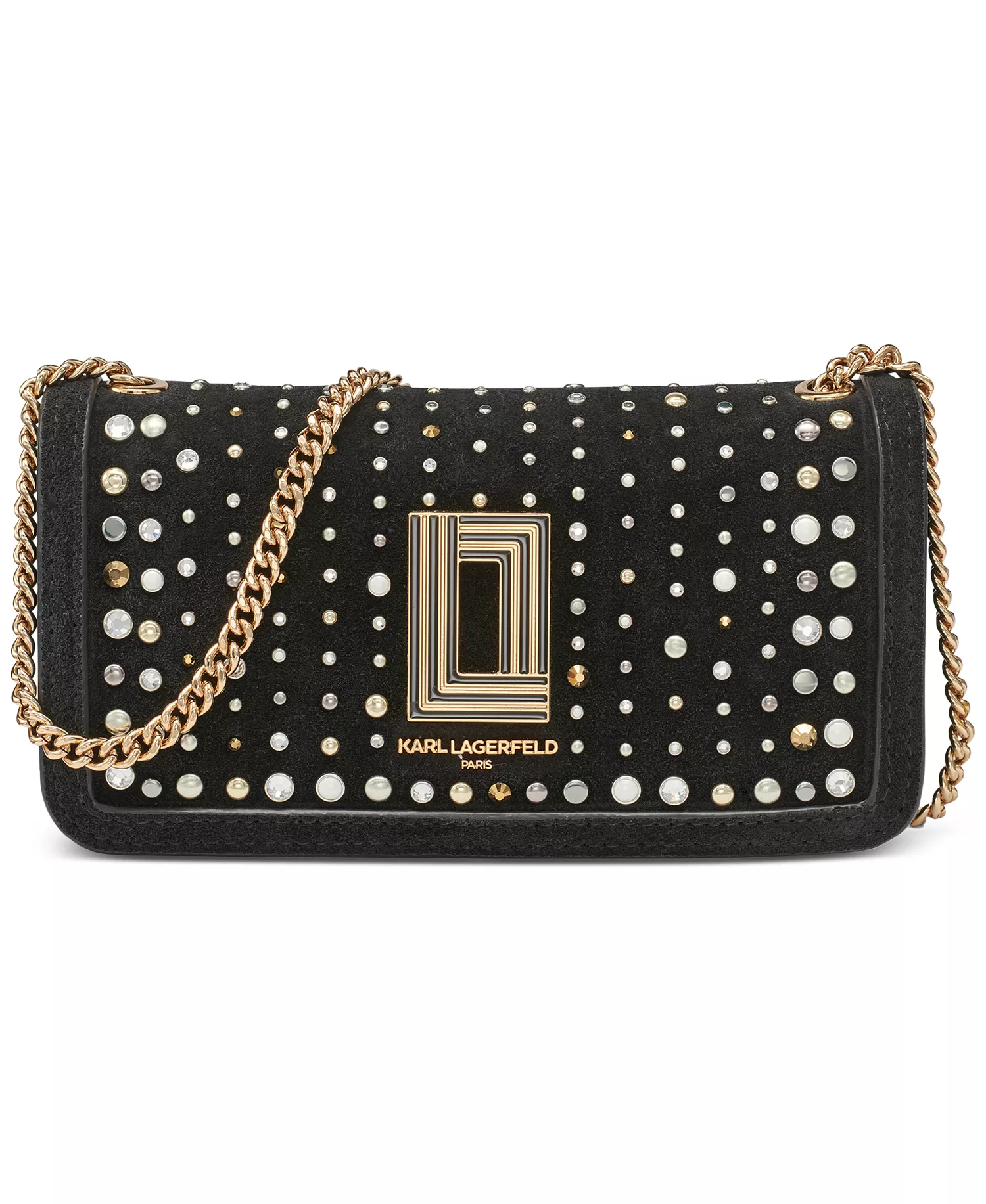 Kosette Mini Suede Shoulder Bag - Black/multi - NO SIZE