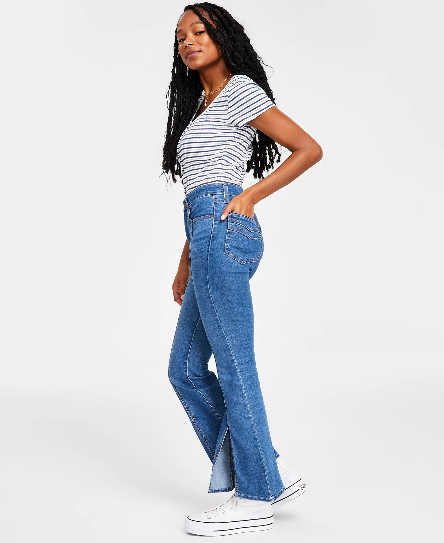Women's 726 Flare Split-Hem Jeans - Everyones A Winner - 24