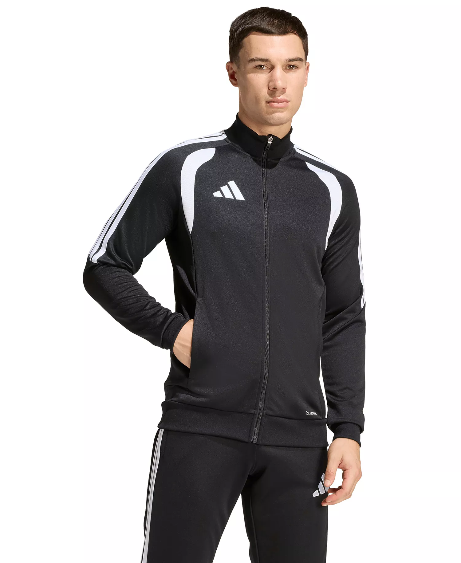 Men's Tiro 26 League Zip-Front Training Jacket - Black - 2XL