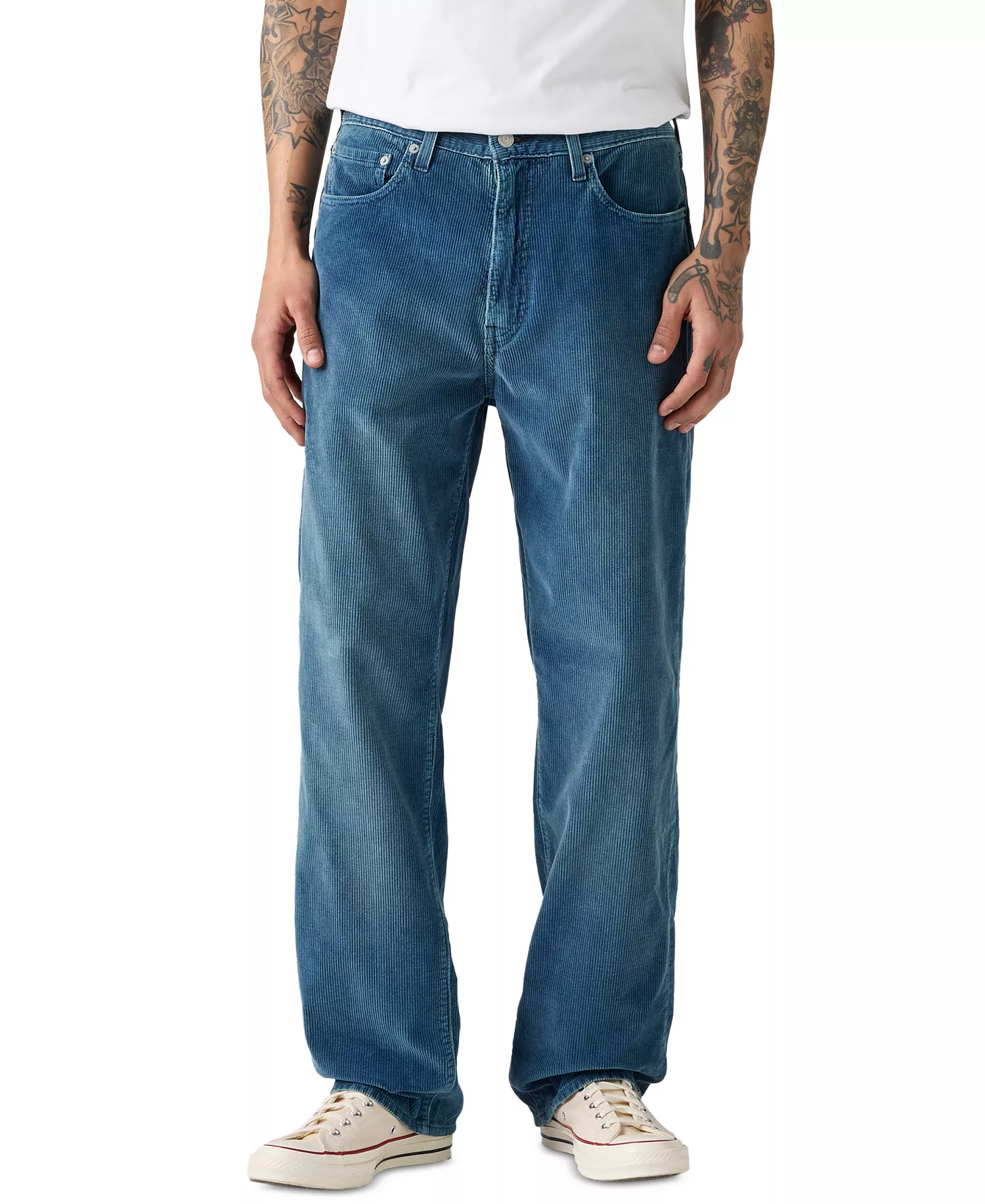 Men's 568 Loose Straight-Leg Jeans - Indigo cord - 32 - 30