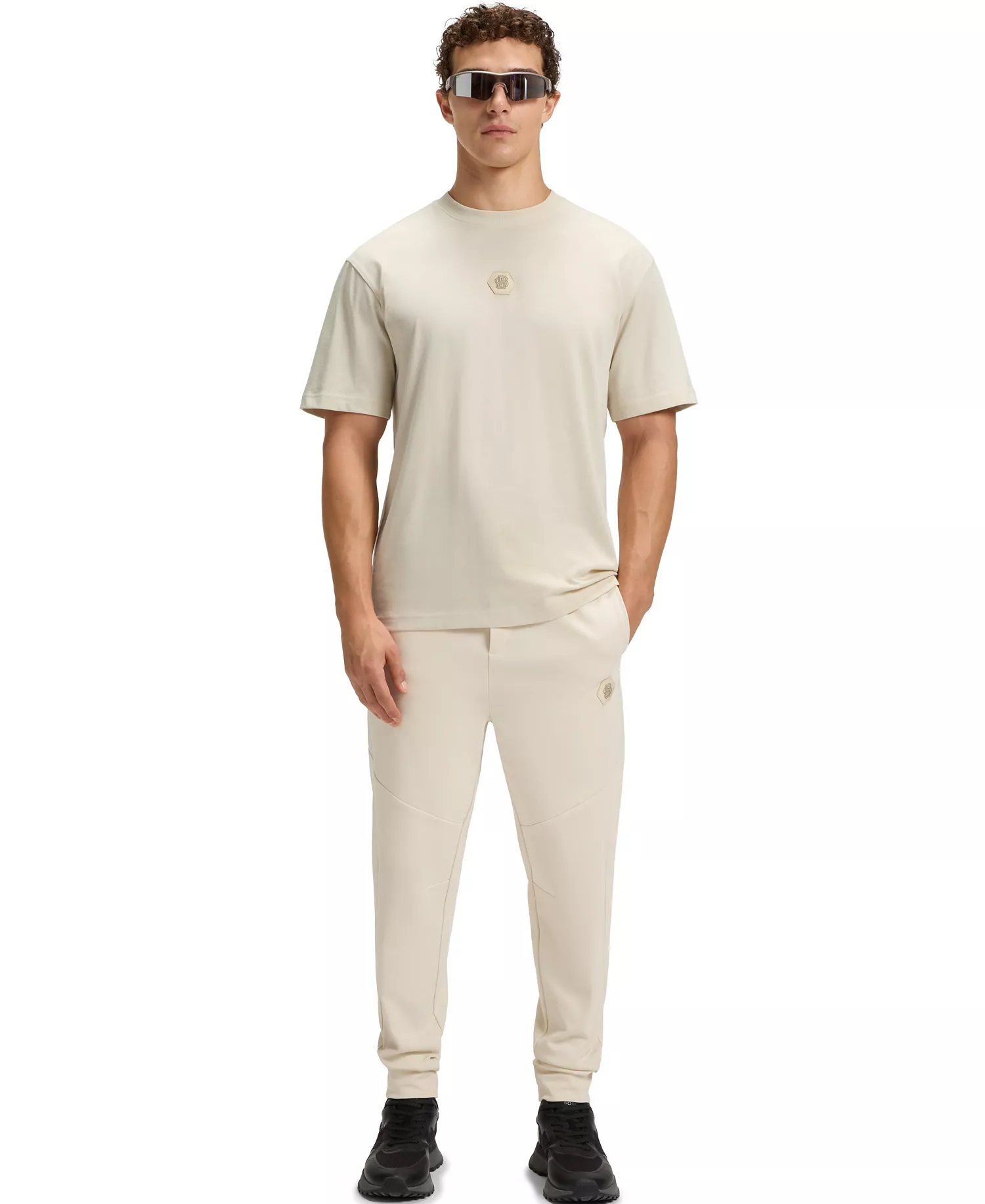 Men's Monogram Cotton-Jersey T-Shirt - Open White - 2XL