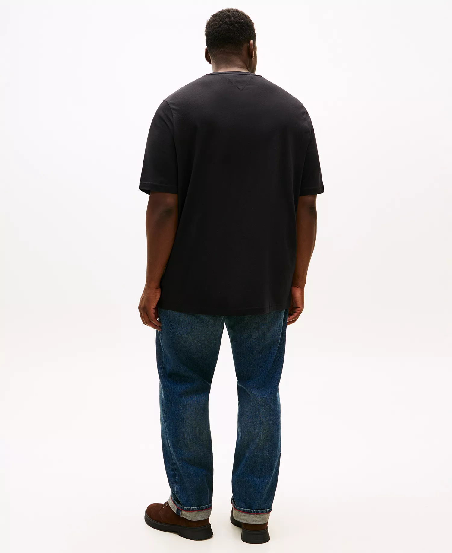 Men's Big & Tall Small Center Logo T-Shirt - Black - 2XLT