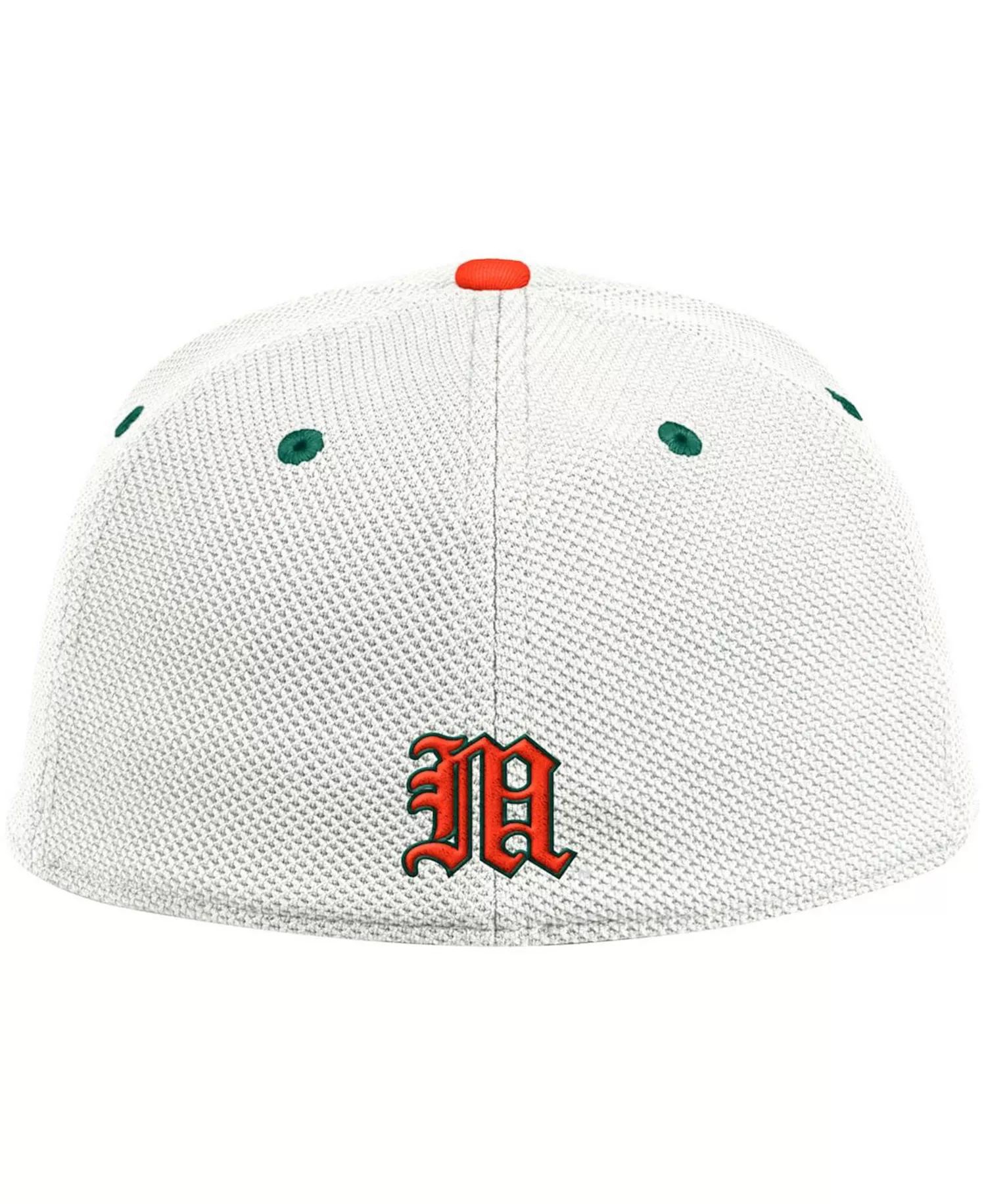 Men's White, Orange Miami Hurricanes Miami Maniac On-Field Baseball Fitted Hat - White, Orange - 7 1/2