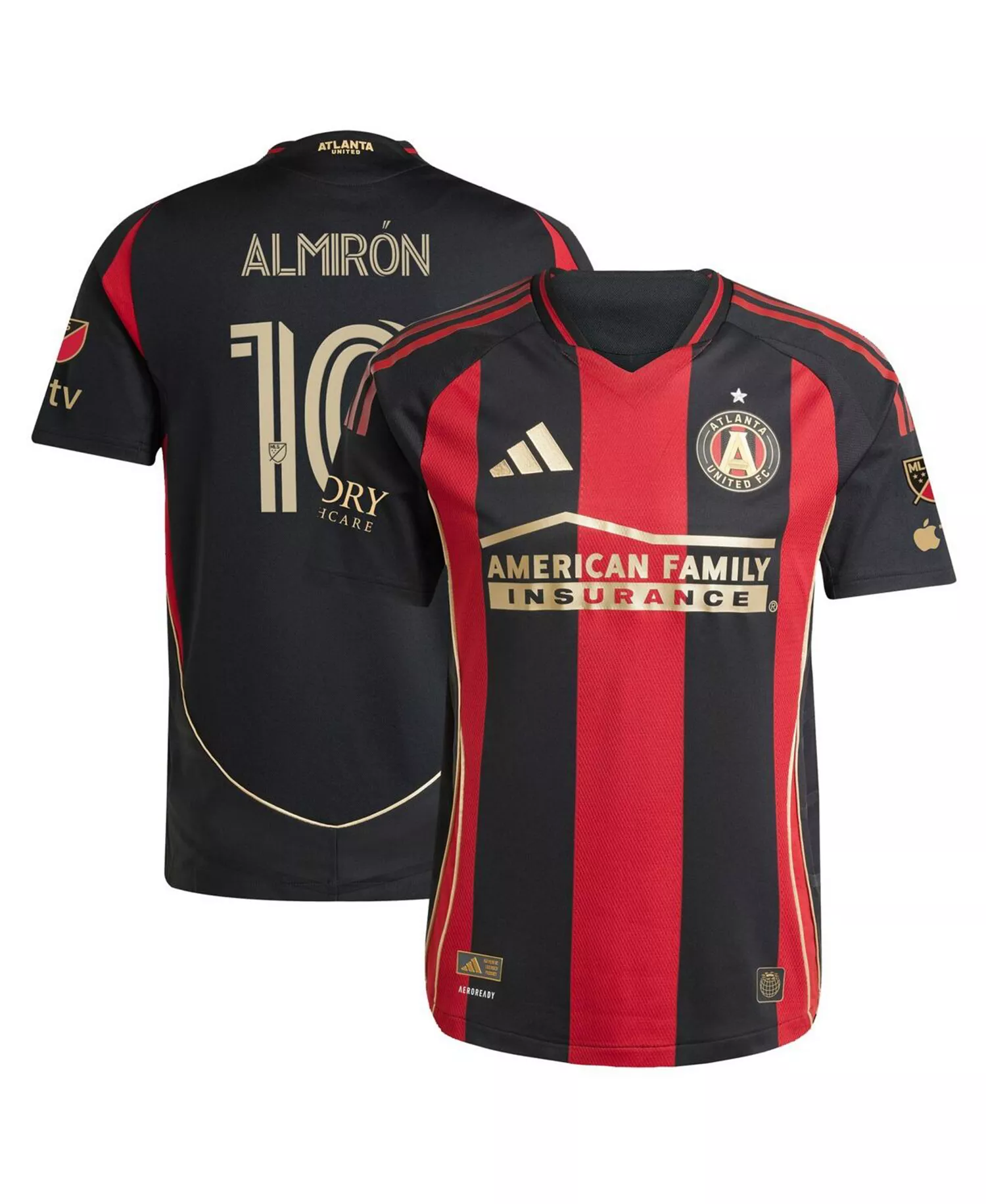 Men's Miguel Almiron Black Atlanta United FC 2025 The Connector Authentic Player Jersey - Black - 2XL