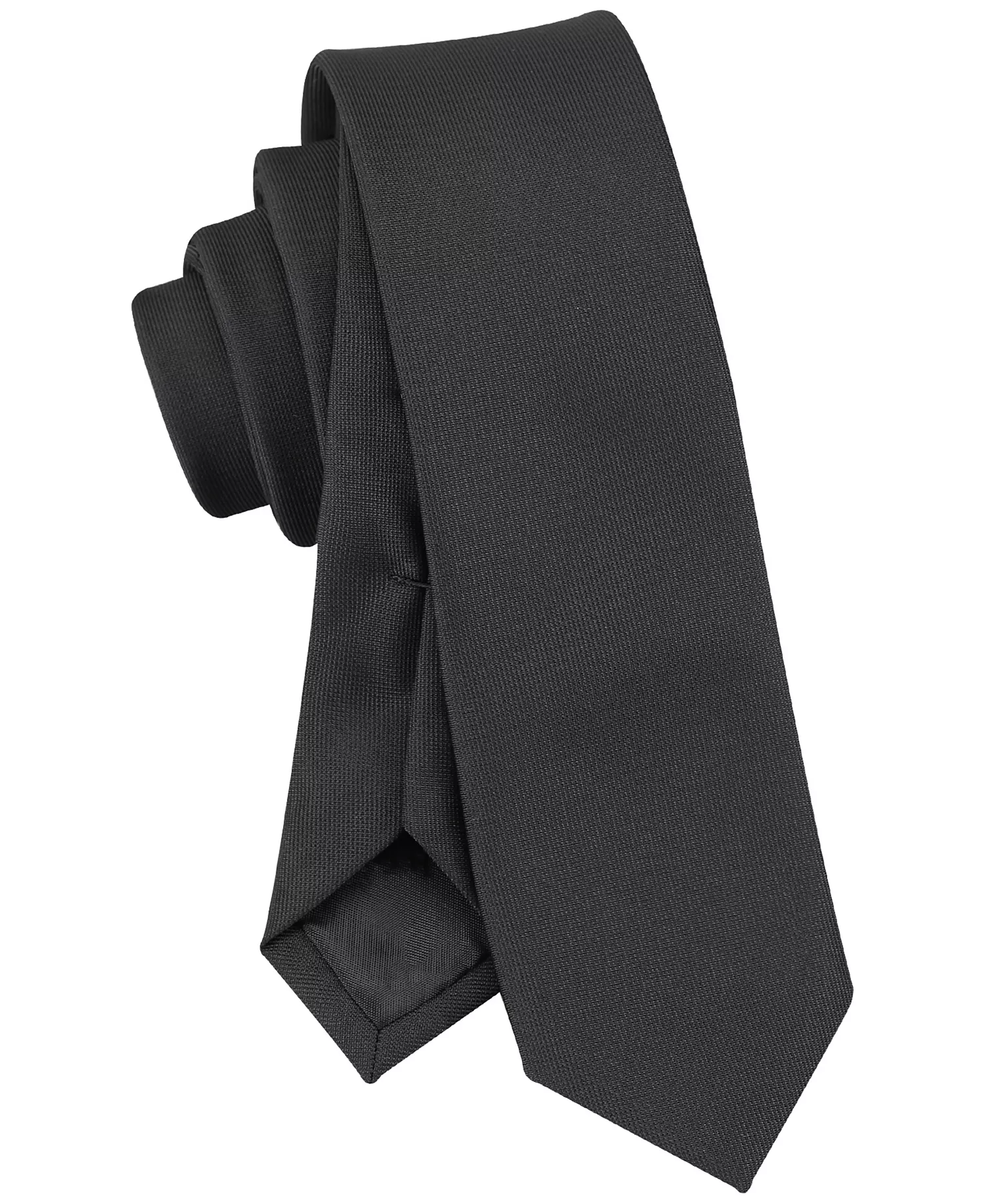Men's Classic Textured Tie - Black - ONE SIZE