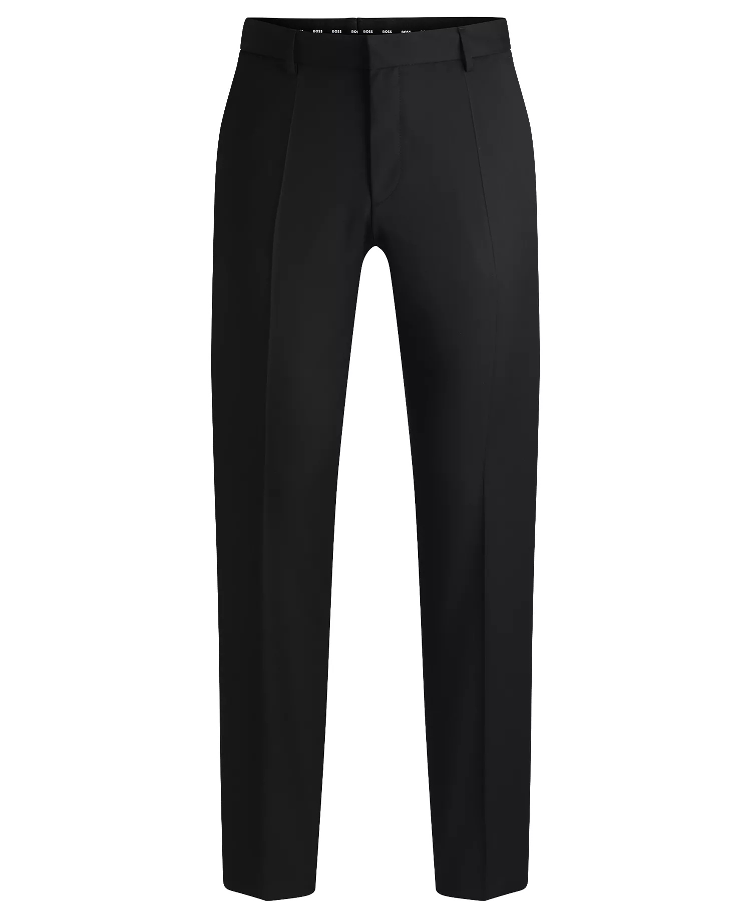 BOSS Men's Regular-Fit Virgin Wool Formal Trousers - Black - 30R