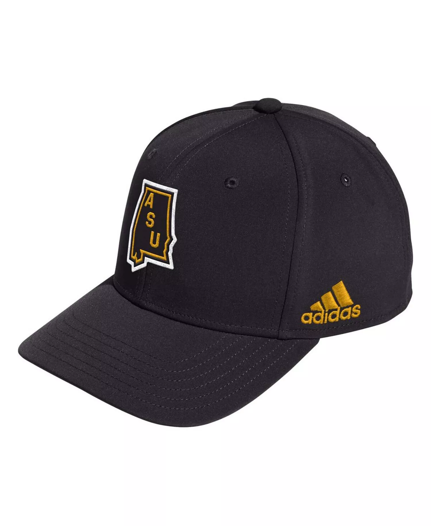 Men's Black Alabama State Hornets State Snapback Hat - Black - ONE SIZE