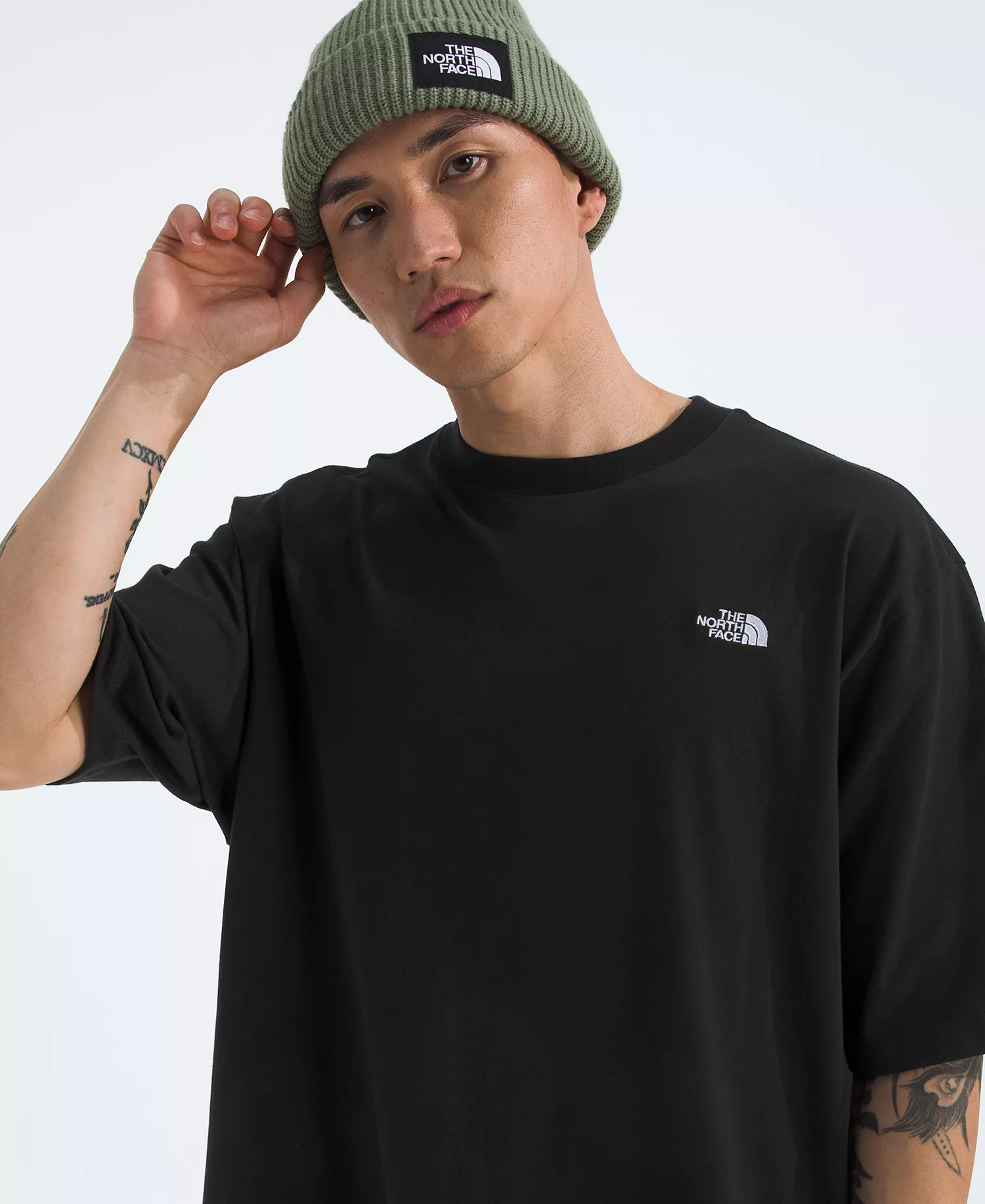 Men's Essential Simple Dome Oversized Short-Sleeve T-Shirt - Black - 2XL