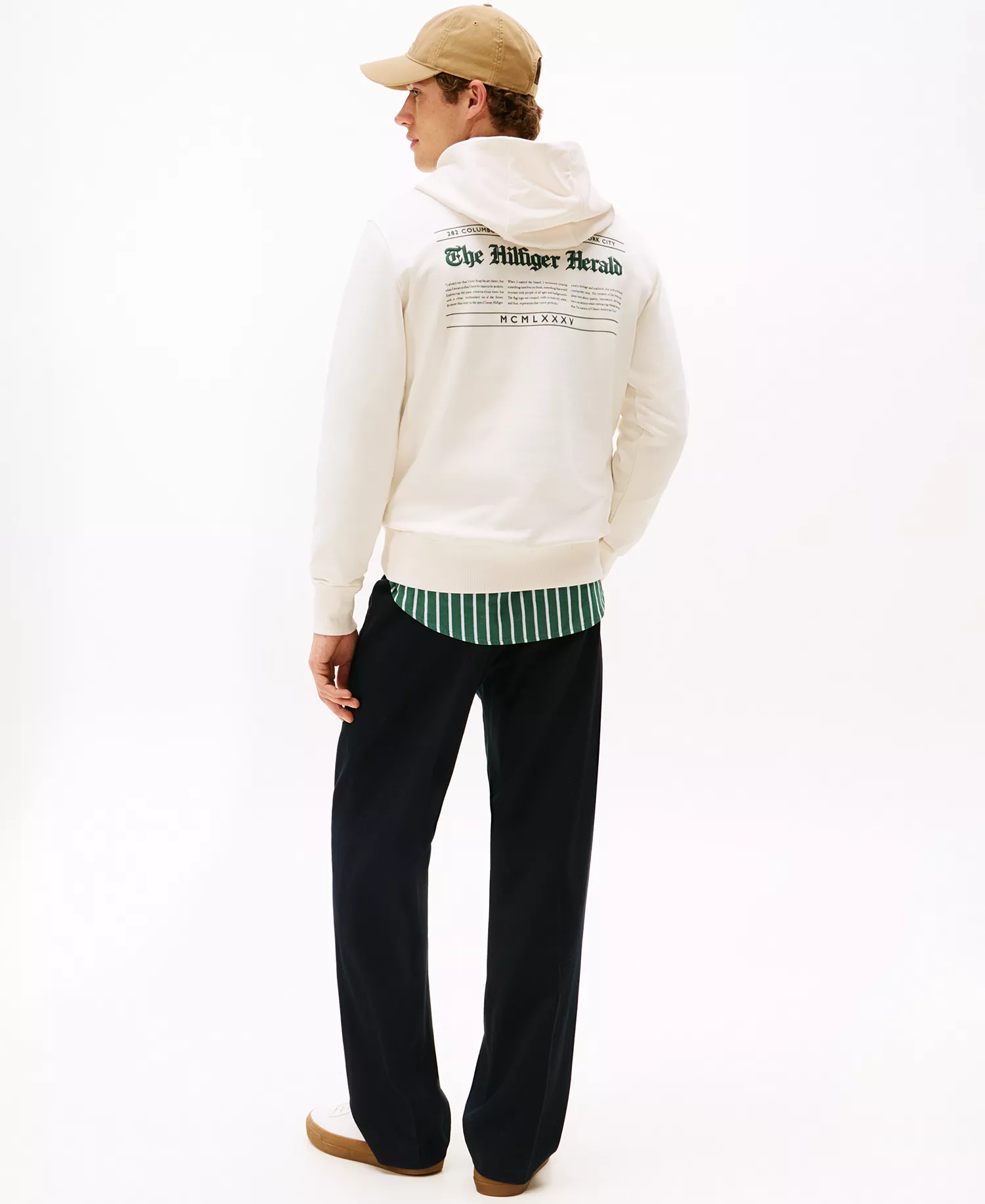 Men's Herald Graphic Hoodie - Ivory Petal - L