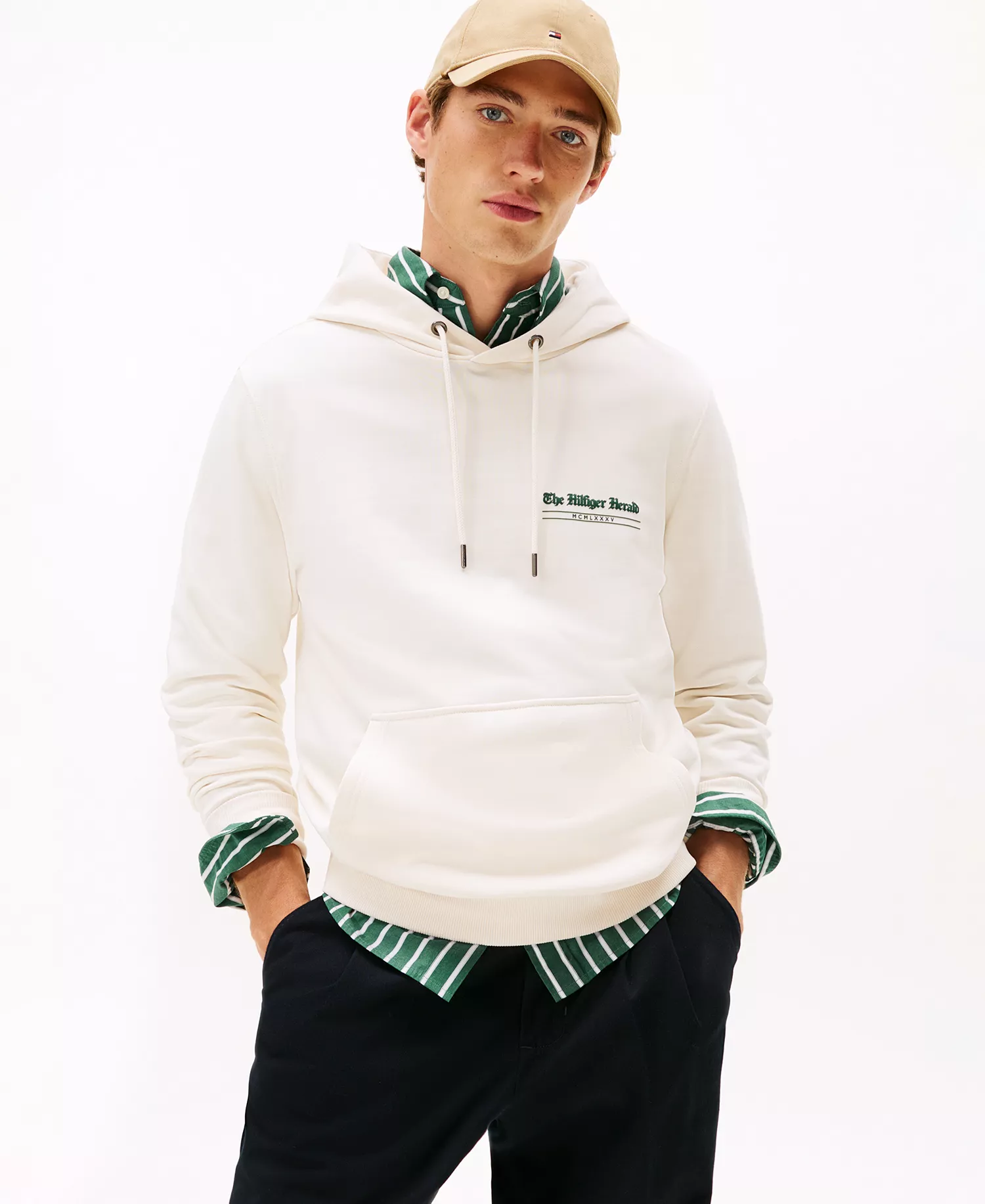 Men's Herald Graphic Hoodie - Ivory Petal - L