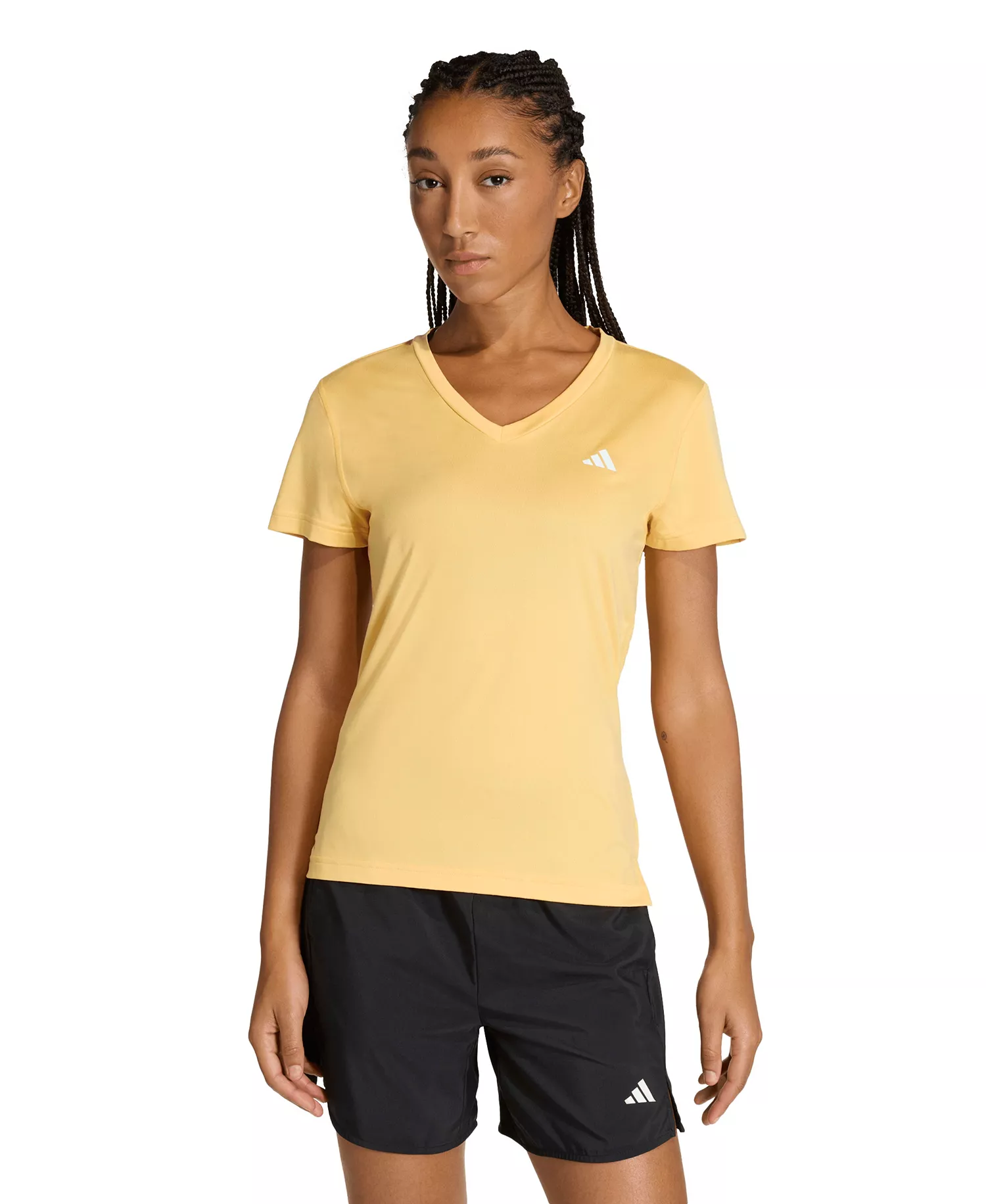 Women's Workout Essentials V-Neck T-Shirt - Black - L