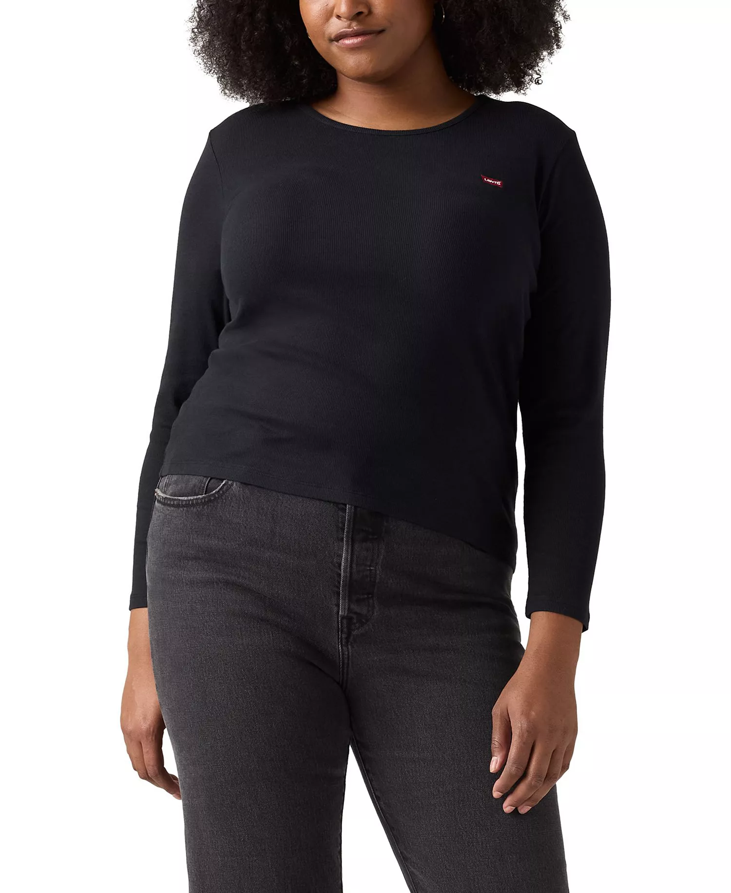 Plus Size Hayes Long-Sleeve T-Shirt  - Anthracite Night - 1X