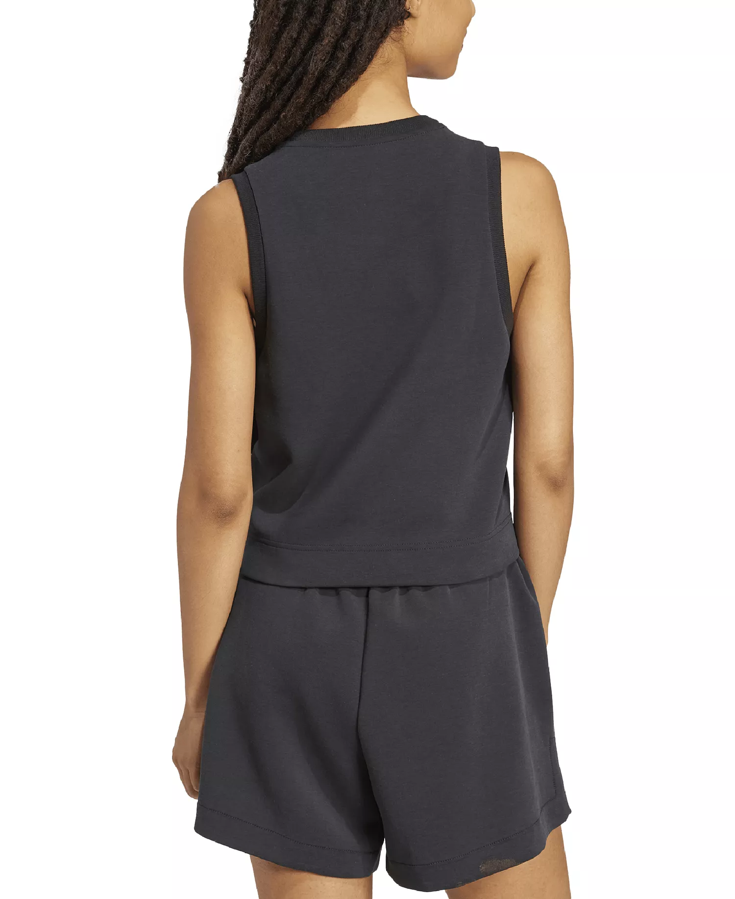 Women's Slim Fit Sleeveless Tank Top  - Black - 2XL