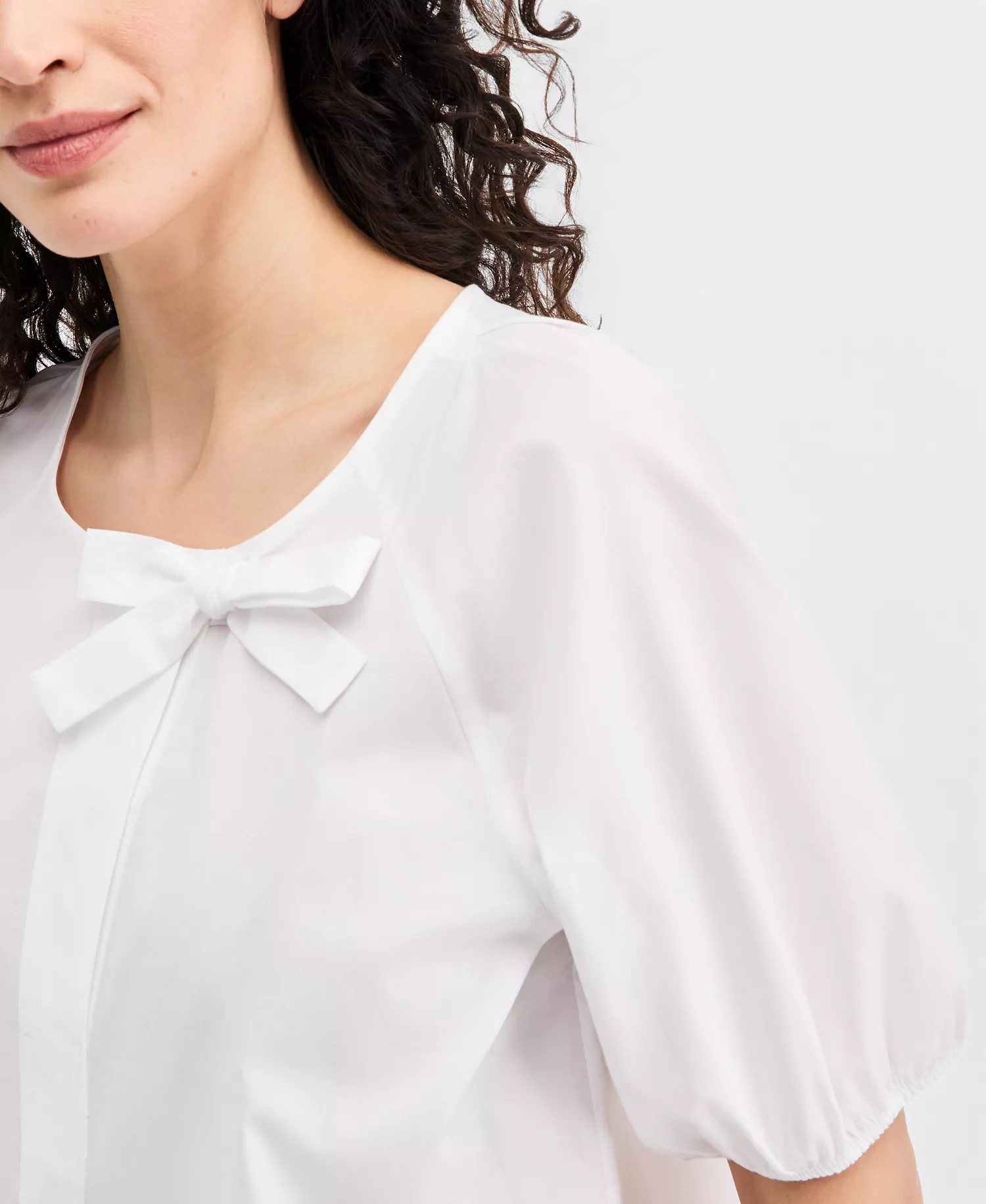 Nautica Bow-Trim Top & Floral-Print Pants - Bright White - L