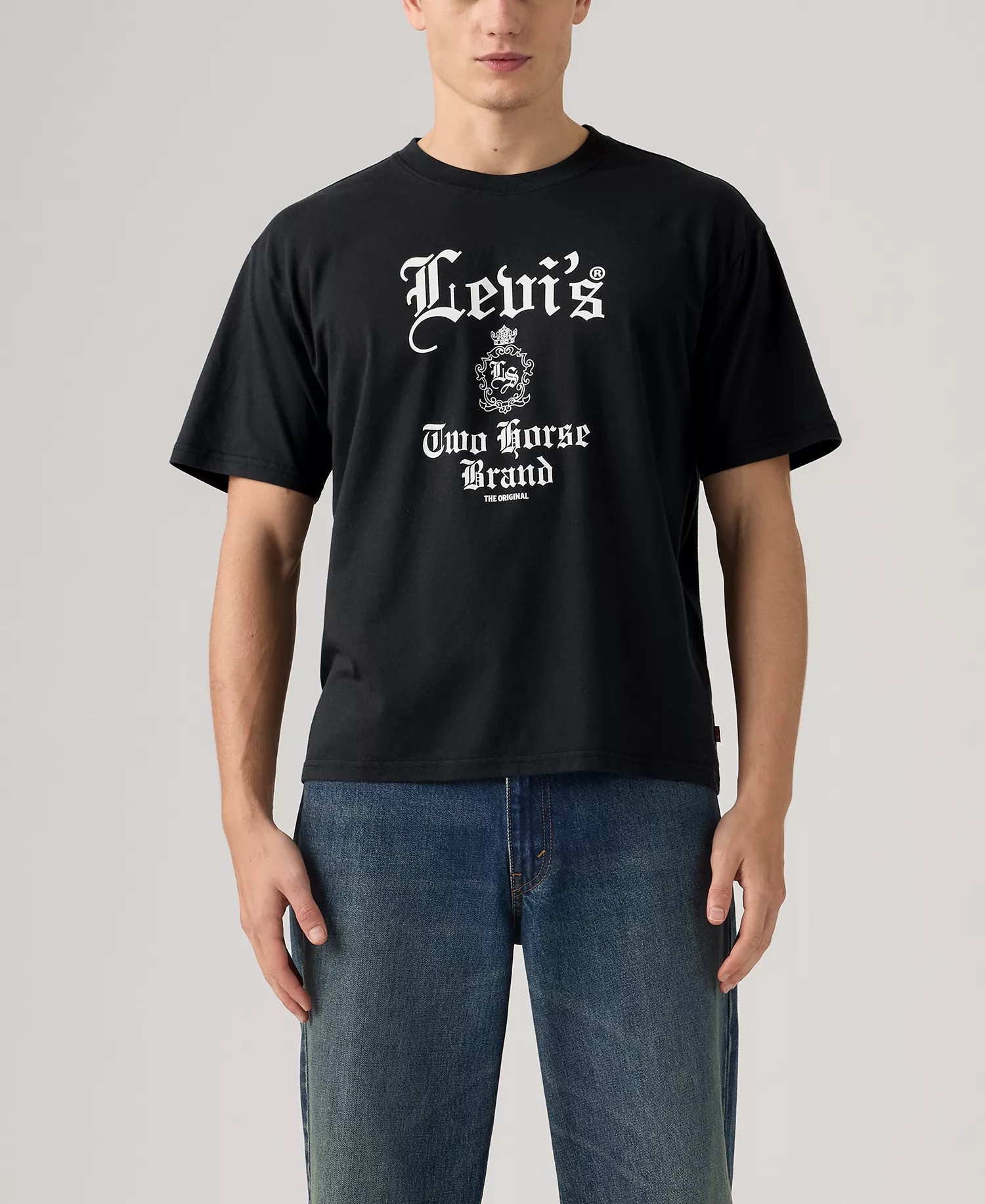Men's Boxy Crewneck T-Shirt - Black - 2XL