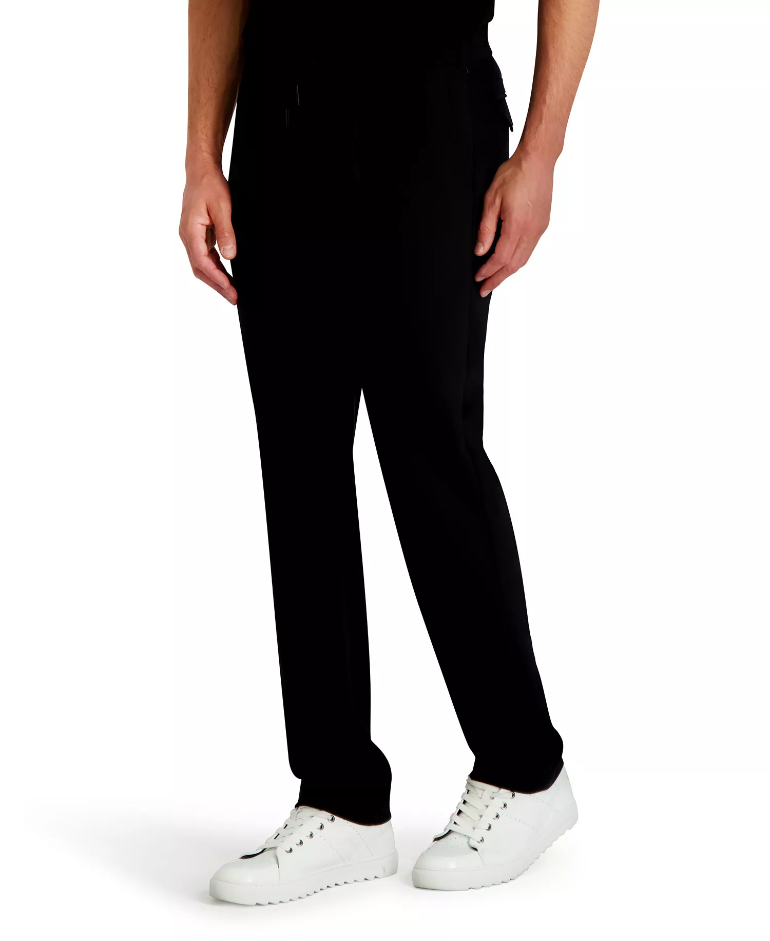 Men's Regular Fit Pants - Black - 2XL