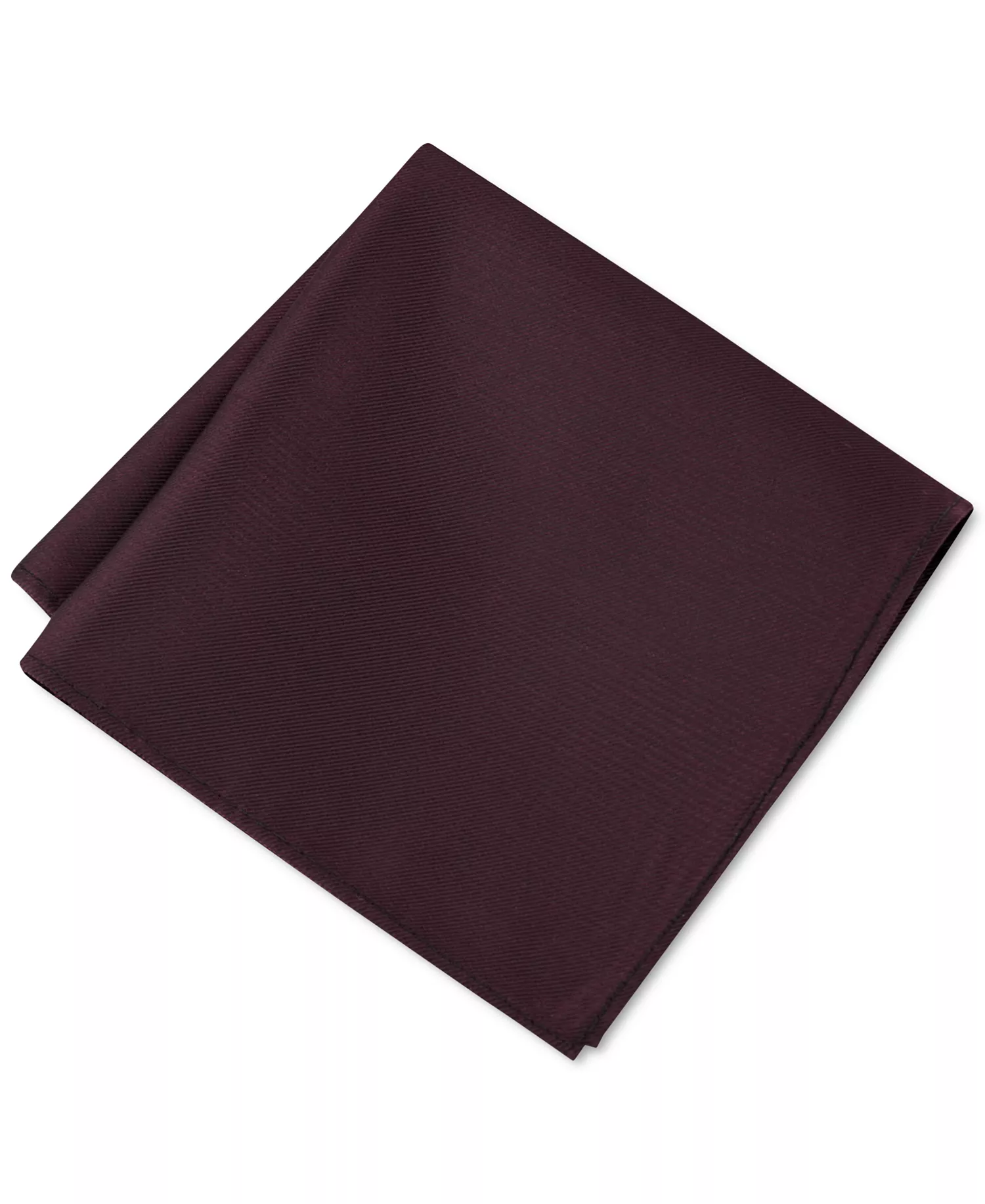 Men's Unison Solid Pocket Squares  - Burgundy - ONE SIZE
