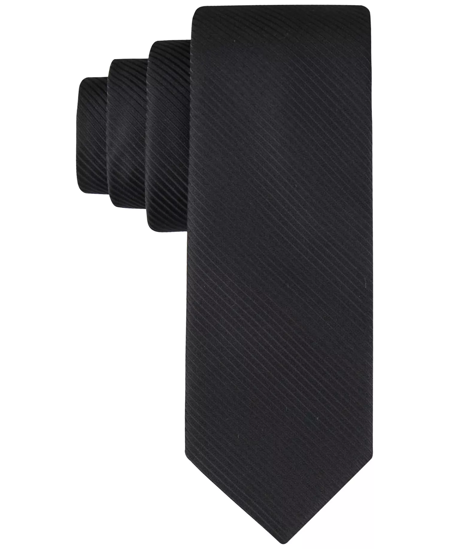 Men's King Cord Solid Tie - Black - ONE SIZE