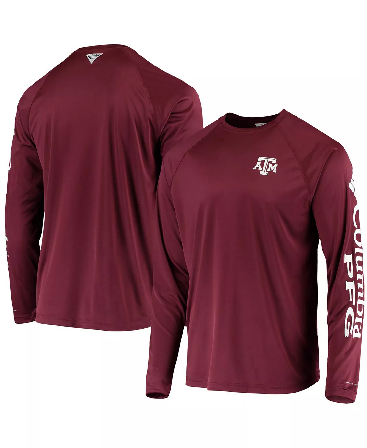 Men's PFG Maroon Texas A M Aggies Terminal Tackle Omni-Shade Long Sleeve T-shirt - Maroon - XXL