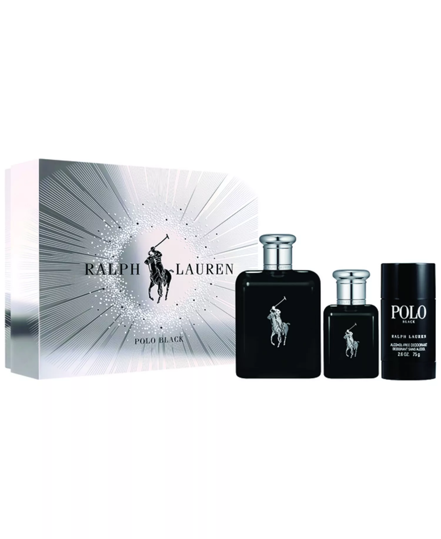 Polo Black 3 pc. Eau de Toilette Cologne and Deodorant Gift Set - No Color - No Size