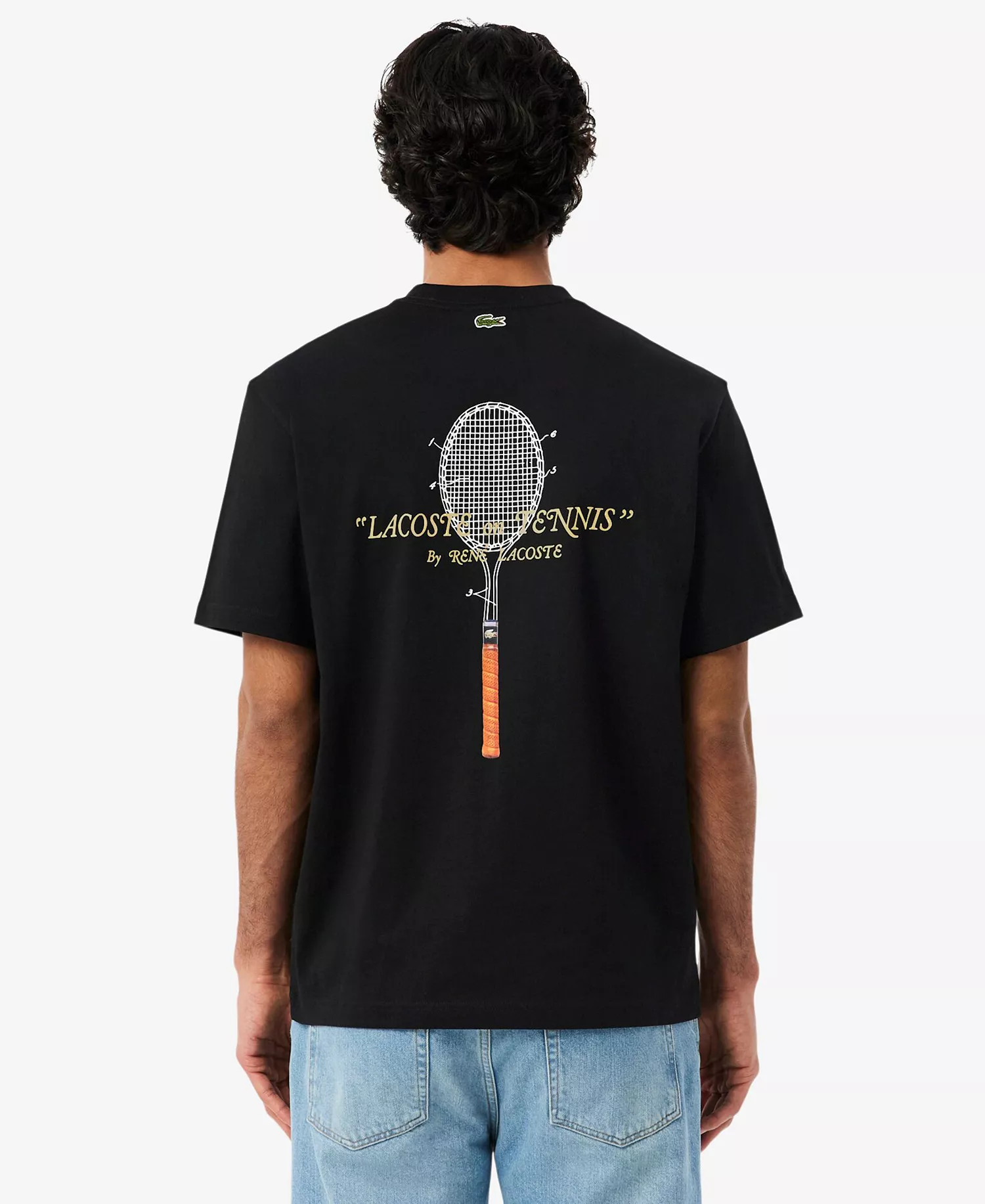 Men's Embroidered Crewneck T-Shirt - Black - 2XL