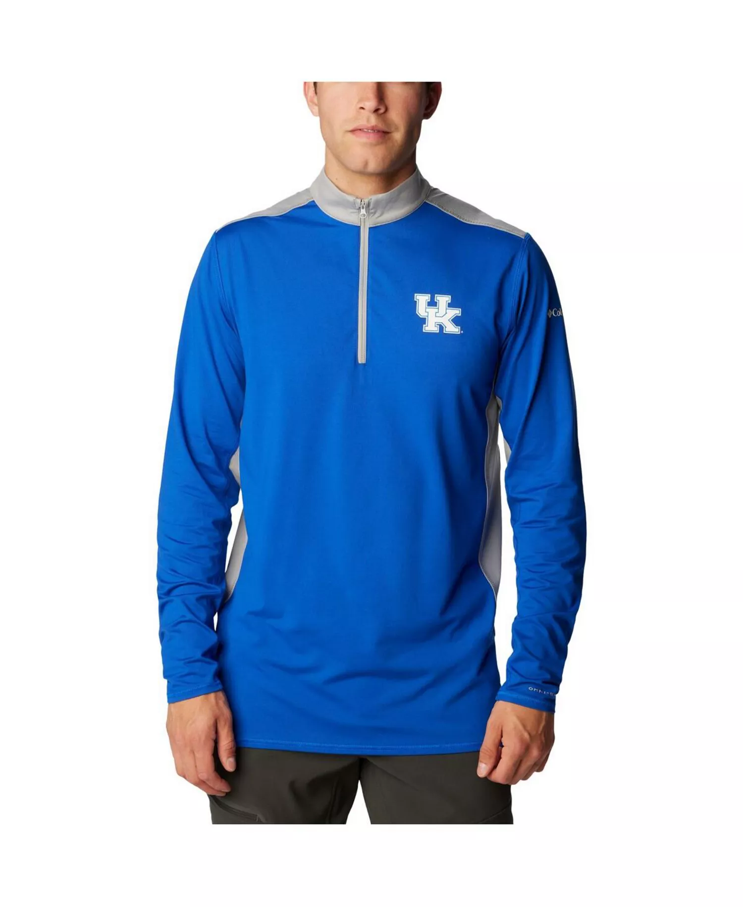Men's Royal Kentucky Wildcats Tech Trail™ Omni-Shade Quarter-Zip Jacket - Royal - L