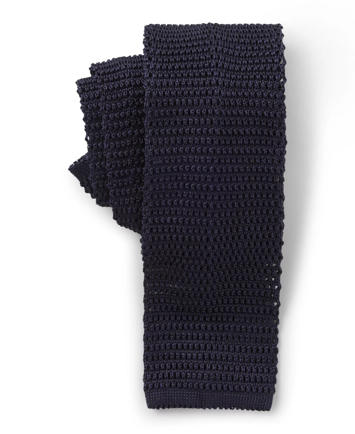 BECKHAM x BOSS Men's Knit Silk Tie - Dark Blue - ONE SIZE