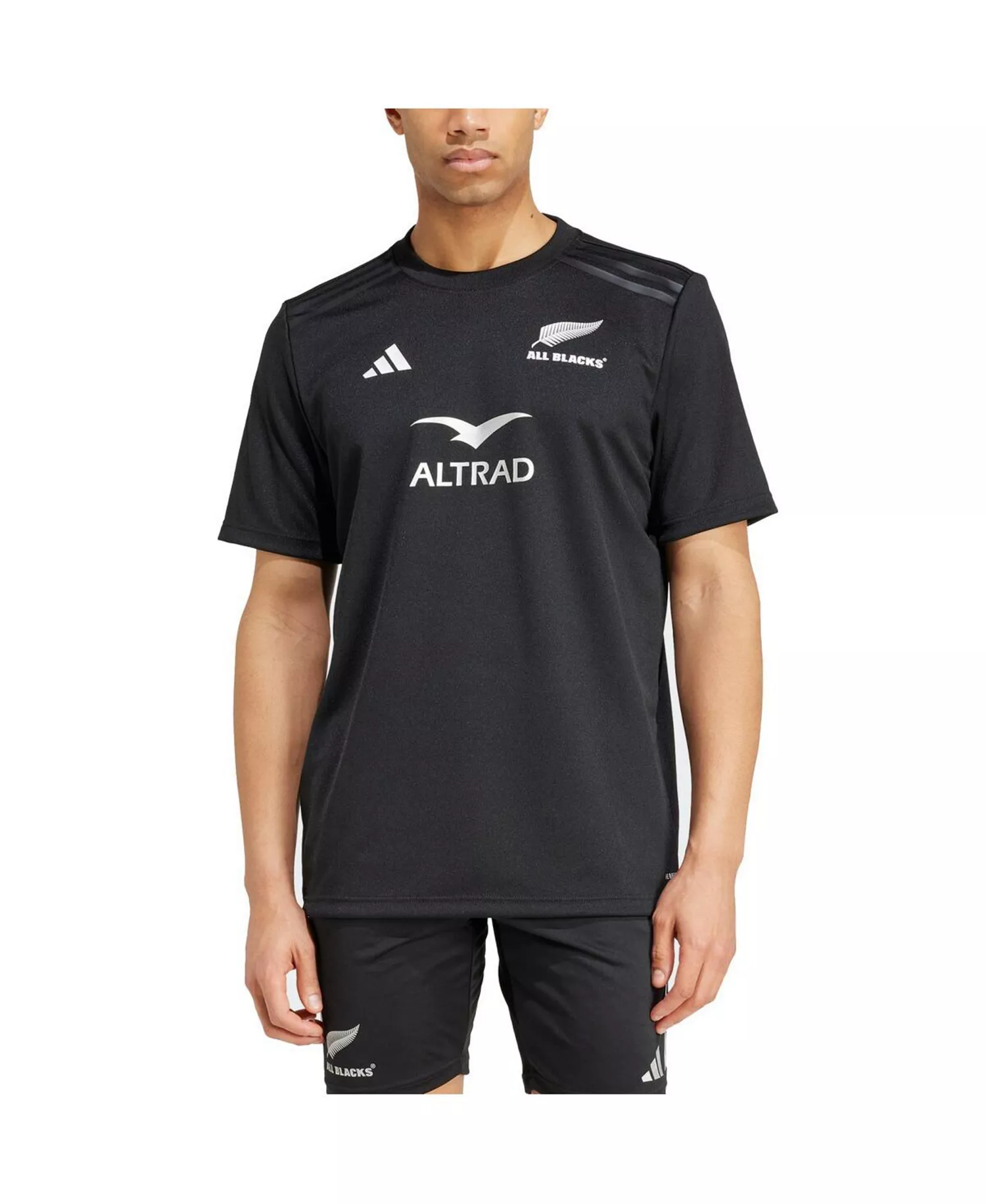 Men's Black New Zealand Rugby 2024/25 AEROREADY T-Shirt - Black - M