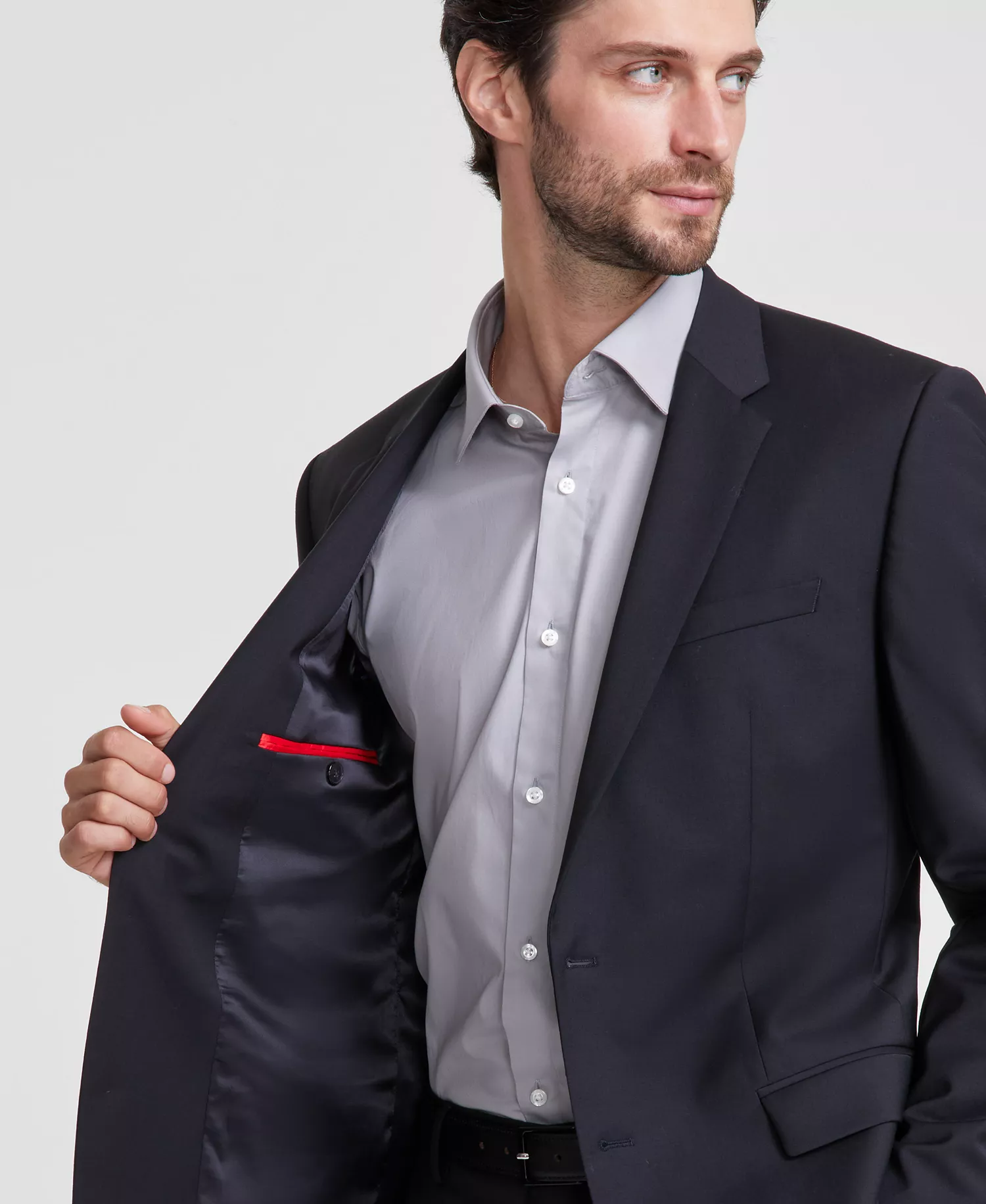 Men's Slim-Fit Superflex Stretch Solid Suit Jacket - CLOSE OUT! - Black - 36R