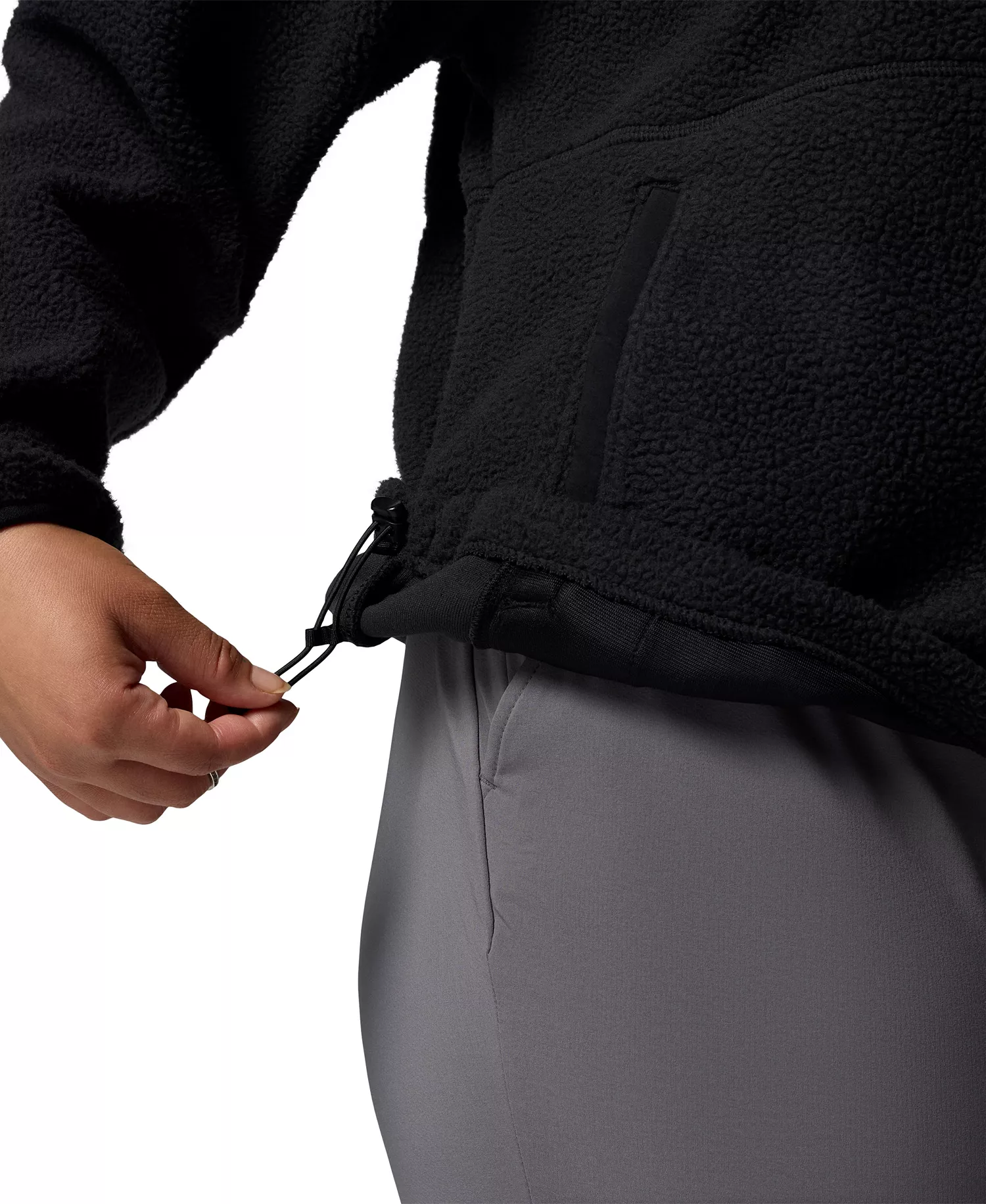 Plus Kenton Full-Zip Fleece Jacket - Black - 1X