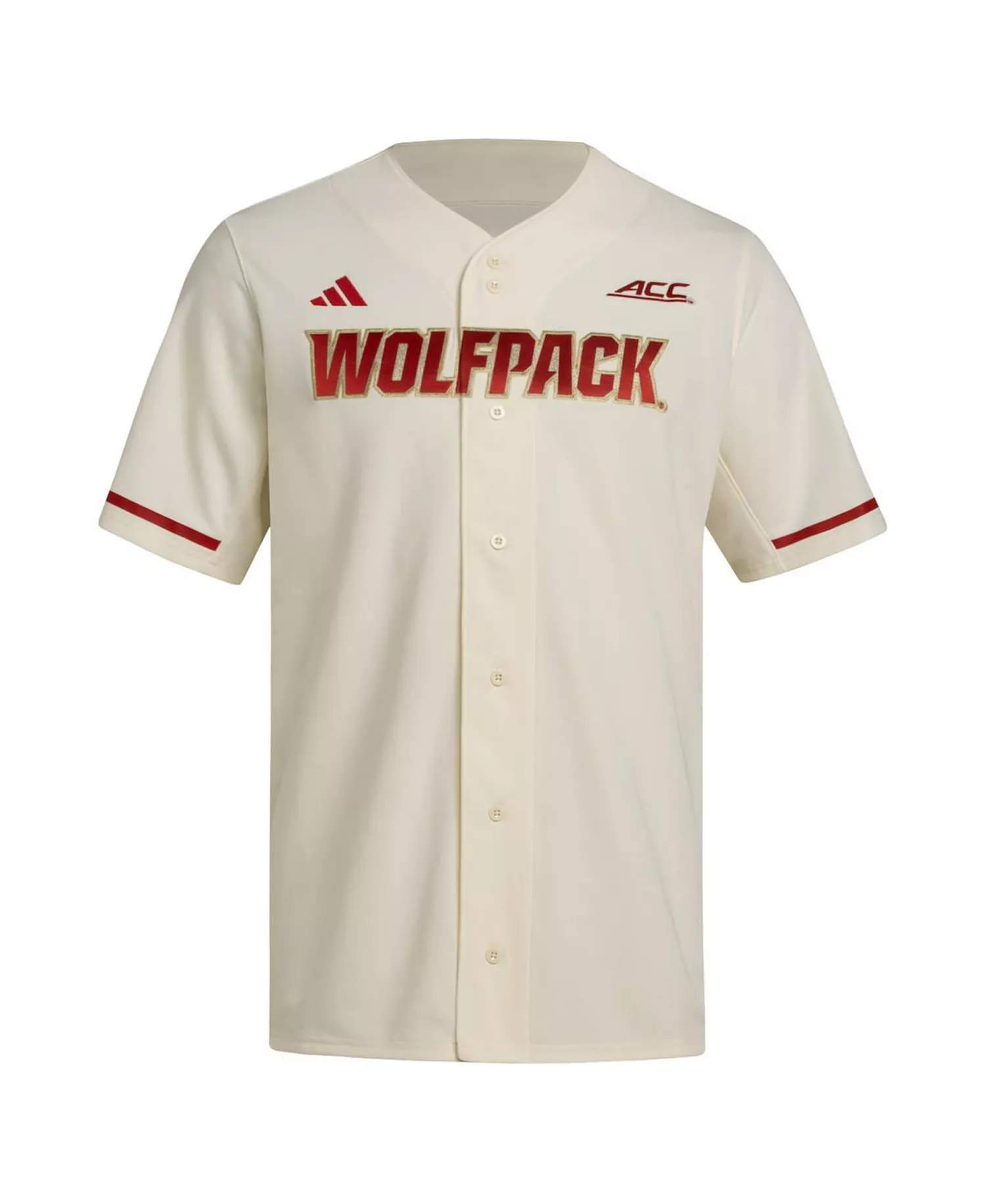 Men's Cream NC State Wolfpack Replica Baseball Jersey - Cream - 2XL