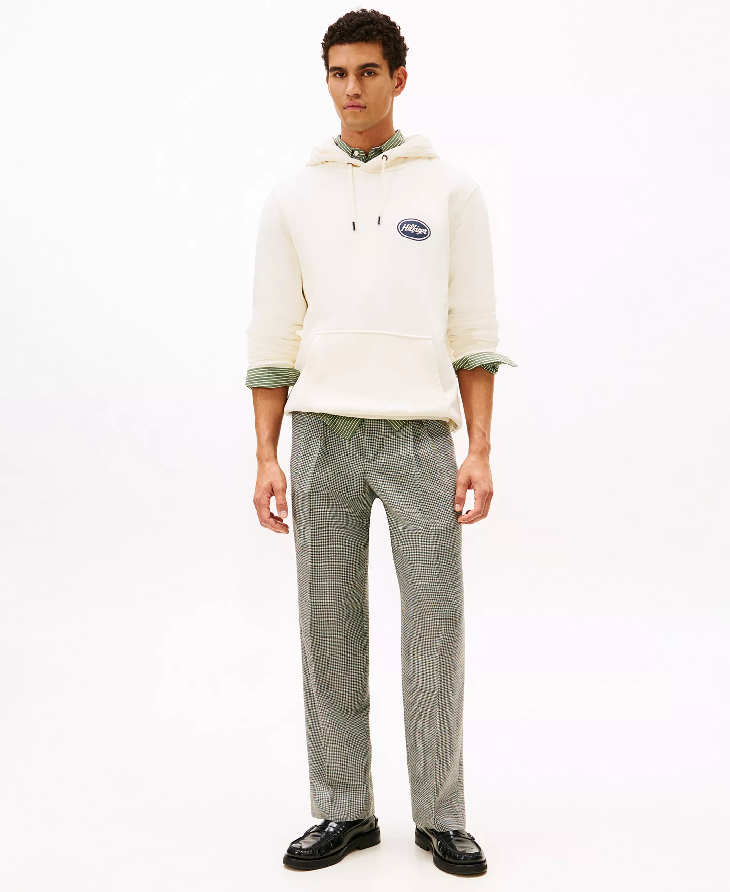 Men's Regular-Fit Service Station Hoodie - Ivory Petal - L