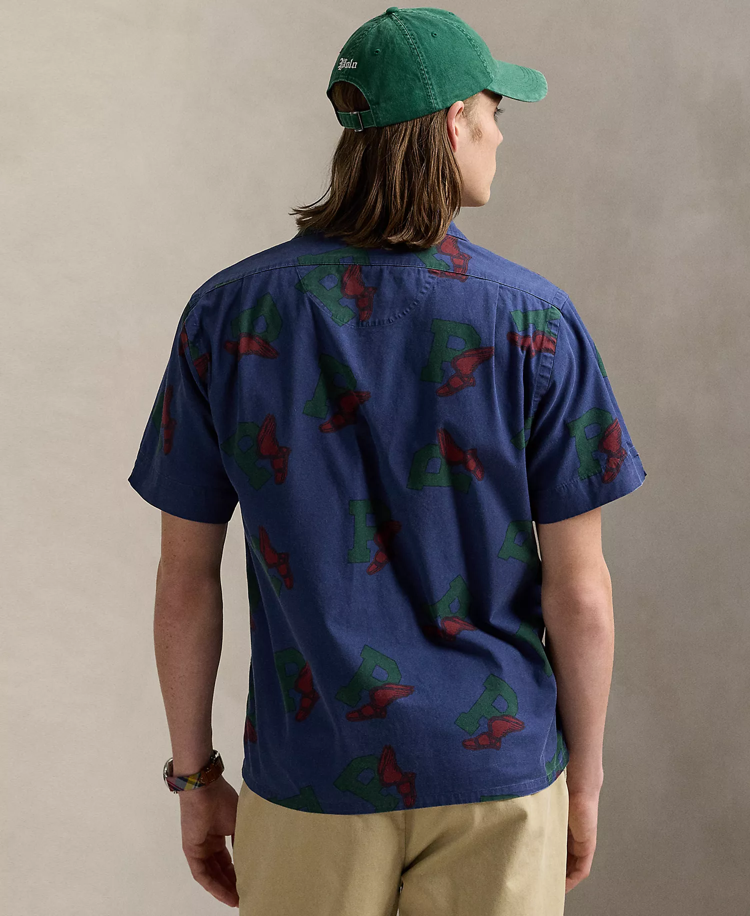 Men's Classic-Fit P-Wing Camp Shirt - Sketched P Wing - XS