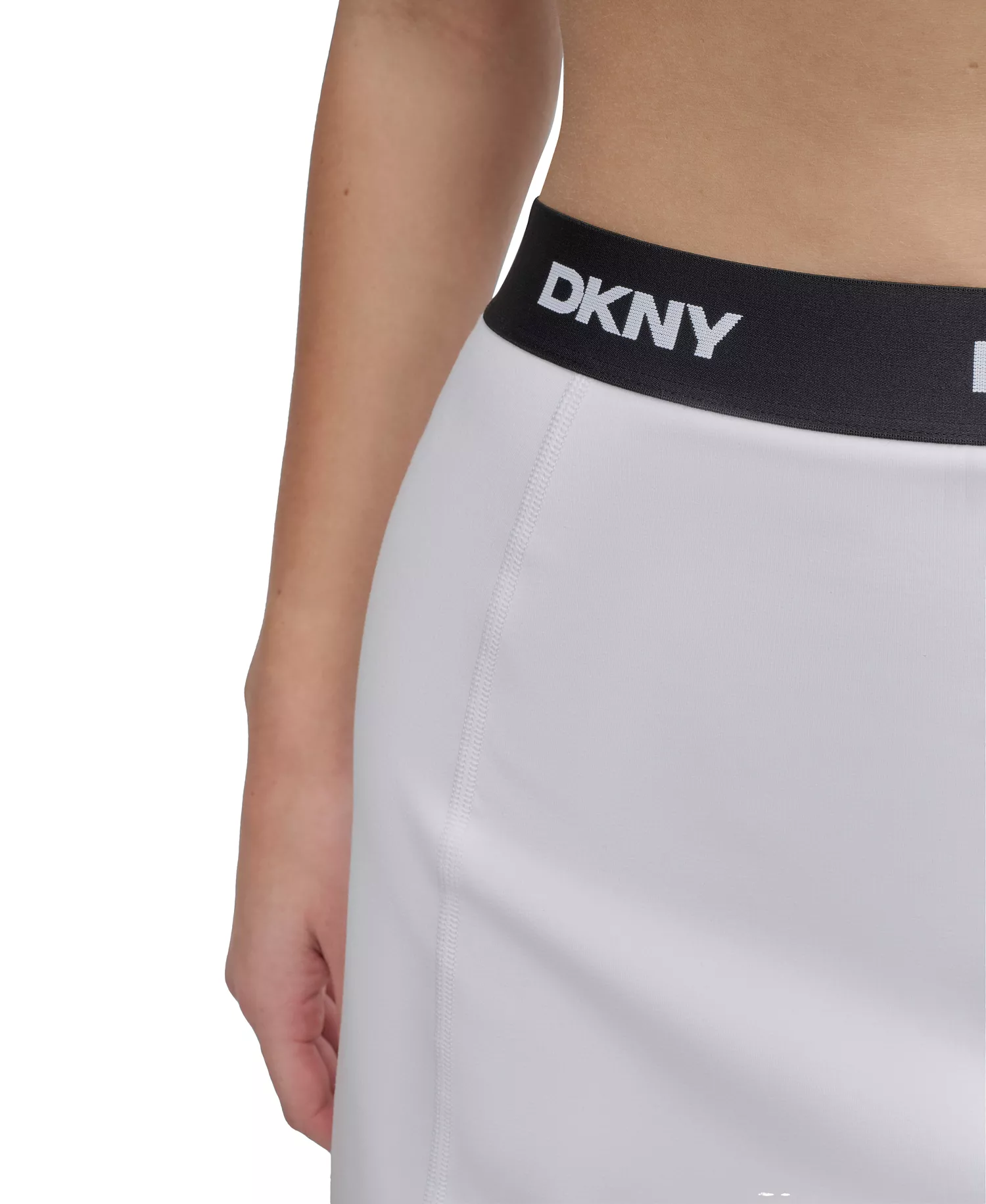 Women's Logo-Waistband Balance Compression Skort - White - XL