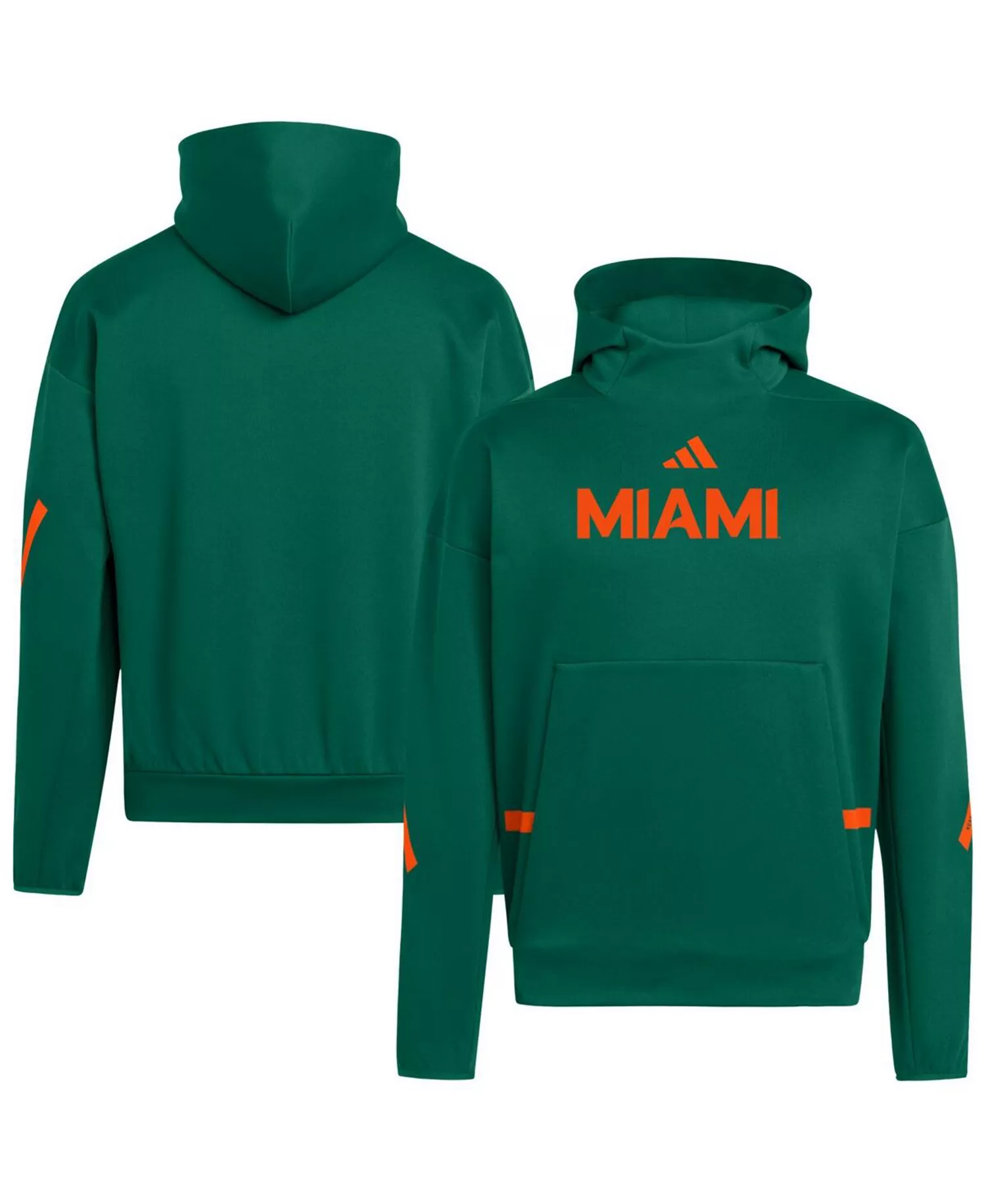 Men's Green Miami Hurricanes Z.N.E. Pullover Hoodie - Green - L
