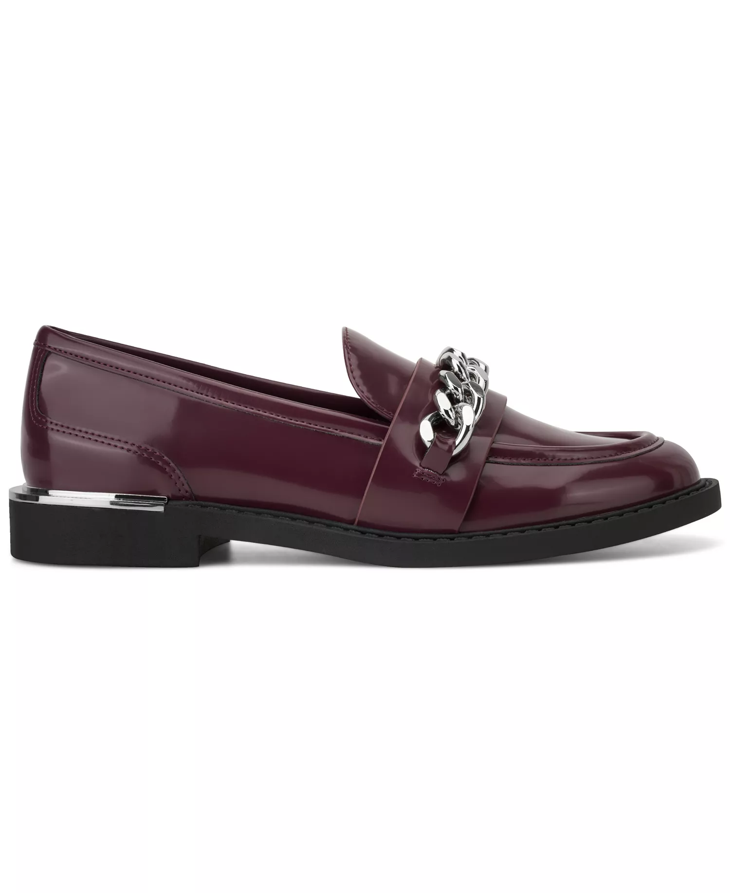 Women's Ryleigh W/ Chain Slip On Loafers - Burgundy - 7.5M