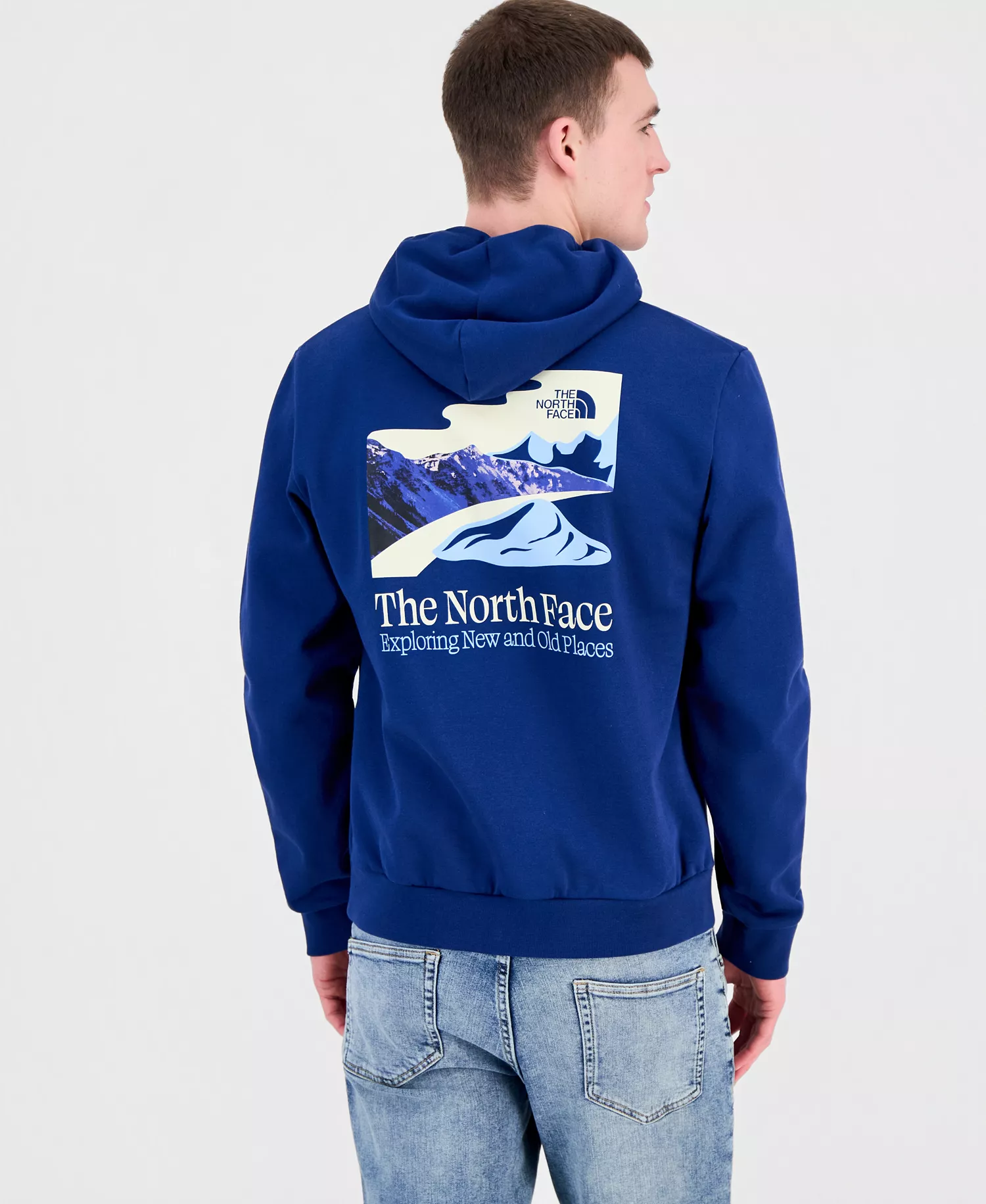 Mens Evolution New Old Places Hoodie - Estate Blue - 2XL