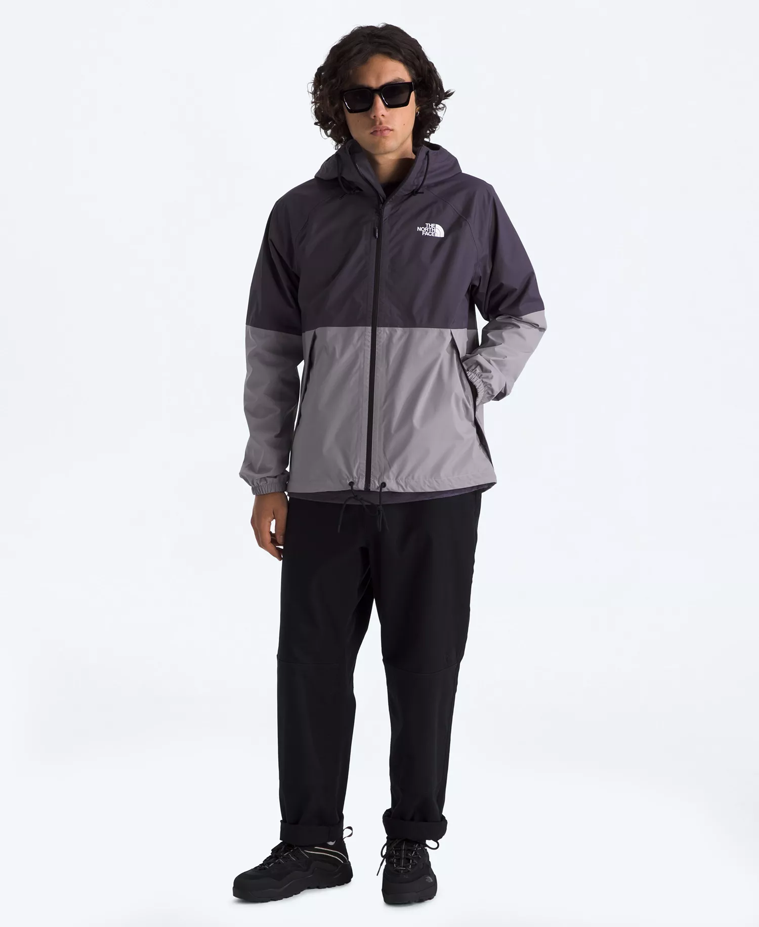 Men's Antora Zip-Up Rain Hoodie - Endless Dusk/Transcendent Gray - 2XL