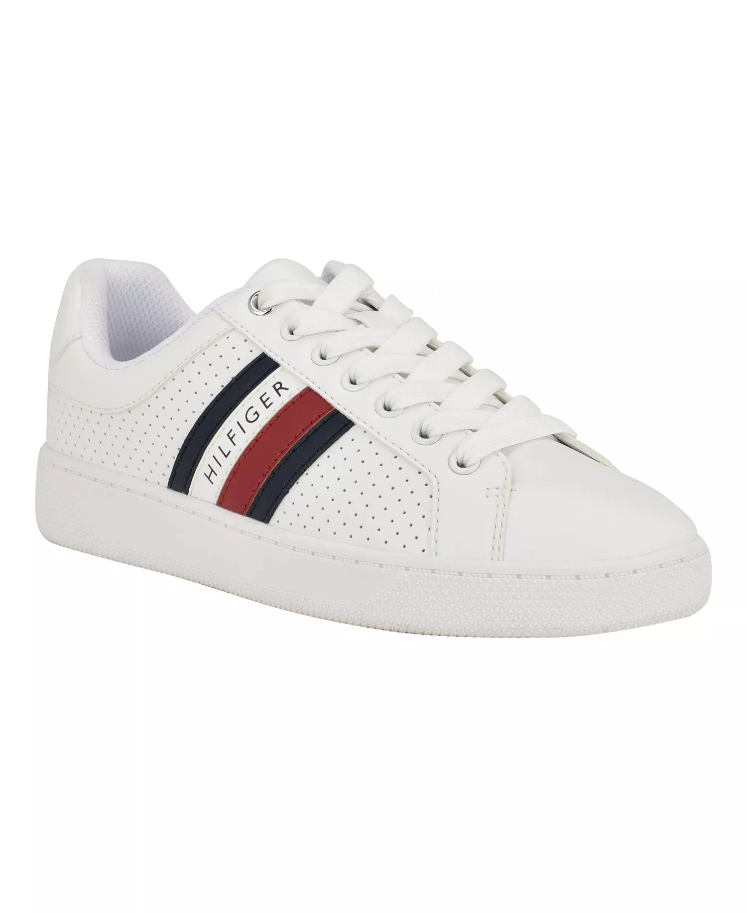 Women's Jallya Perforated Court Sneakers - White - 10M