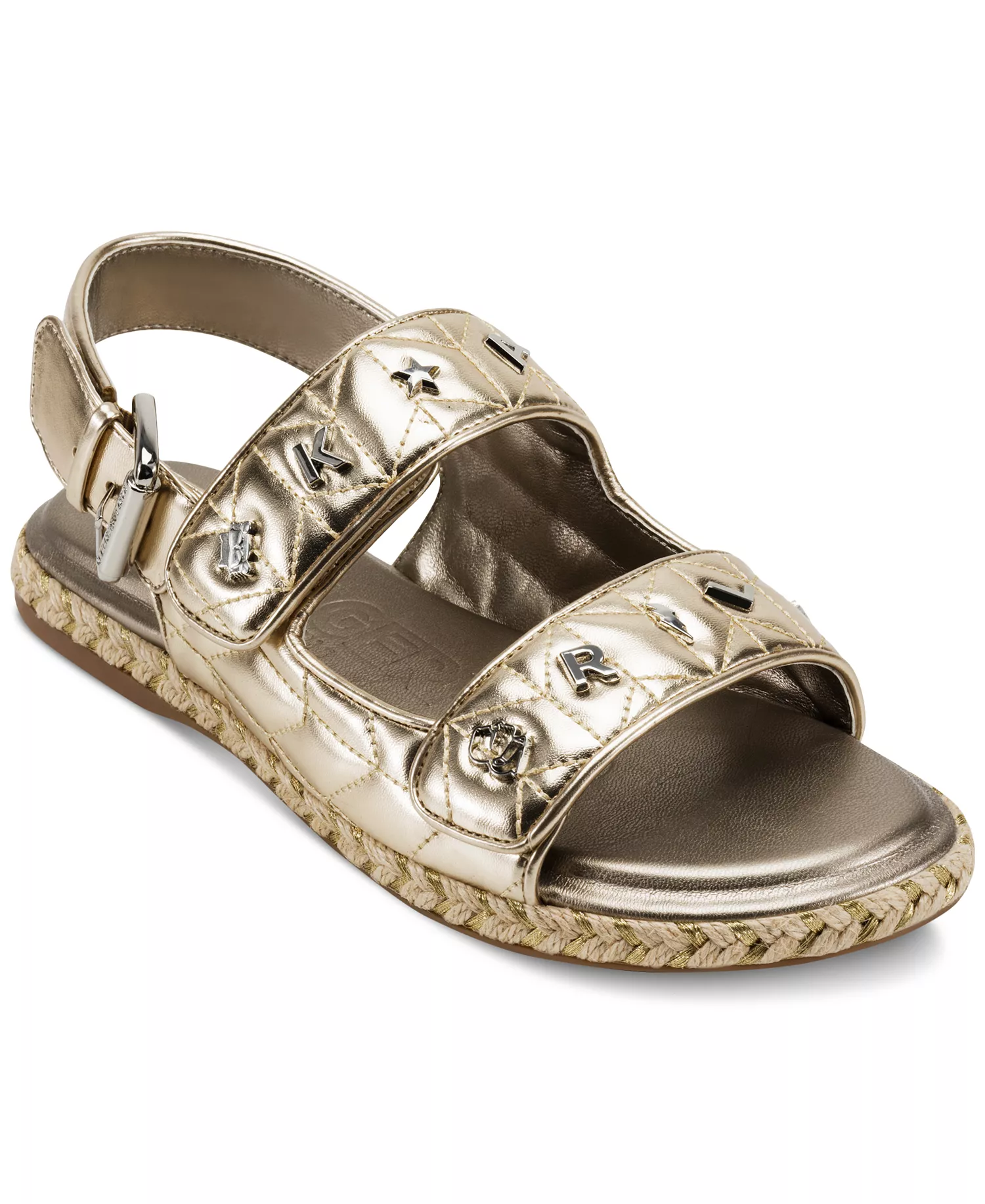 Women's Charlay Almond Toe Flat Sandals - White Gold - 5.5M