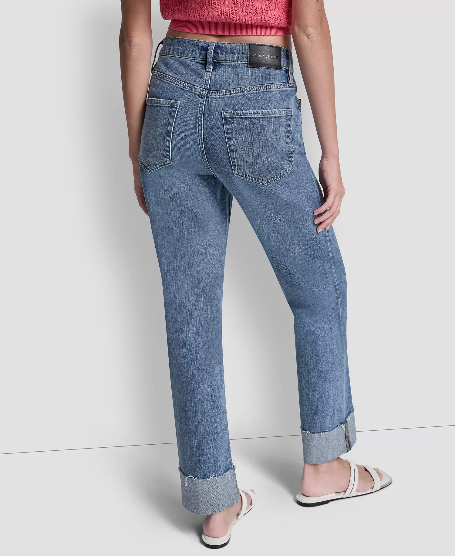 Women's High-Rise Seamed Classic Straight Leg Jeans - Westside - 24