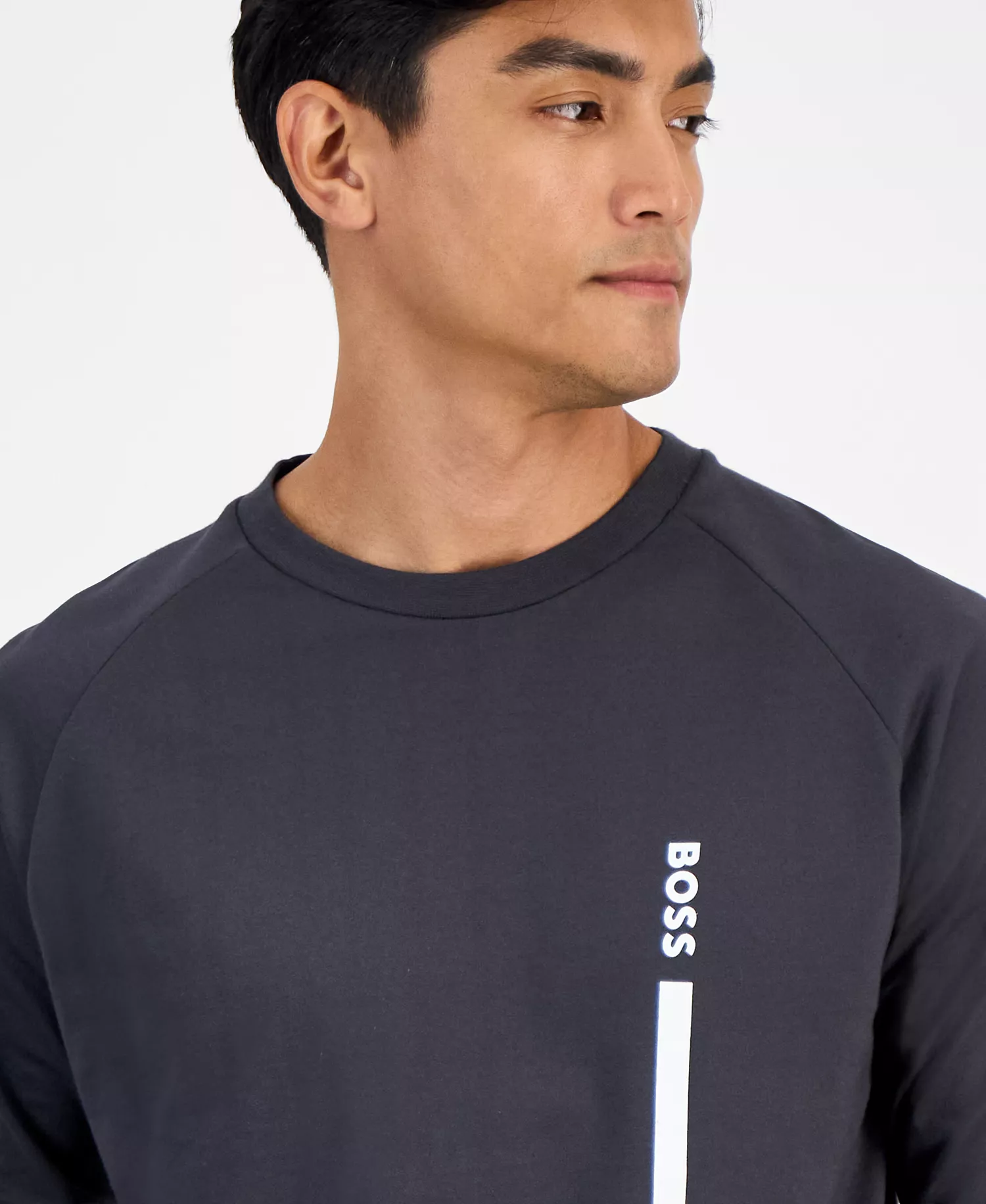 Men's Authentic Cotton Logo Crewneck Sweatshirt - Grey - M