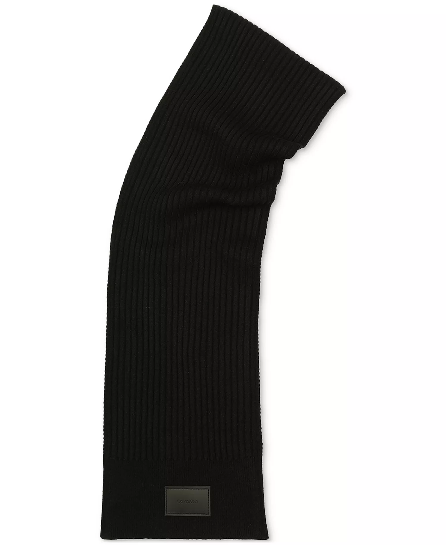 Men's Mixed Stitch Scarf - Black - ONE SIZE