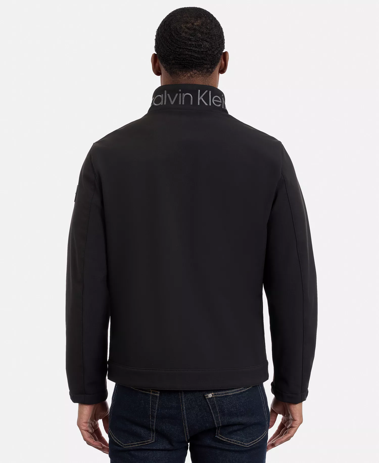Men's Water Resistant Softshell Jacket - Black - 2XL
