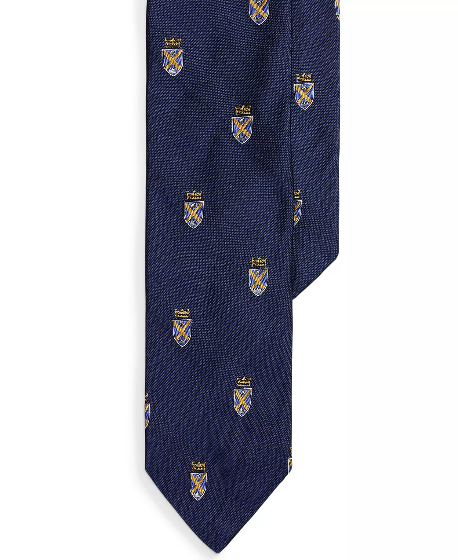 Men's Silk Repp Club Tie - Navy - No Size