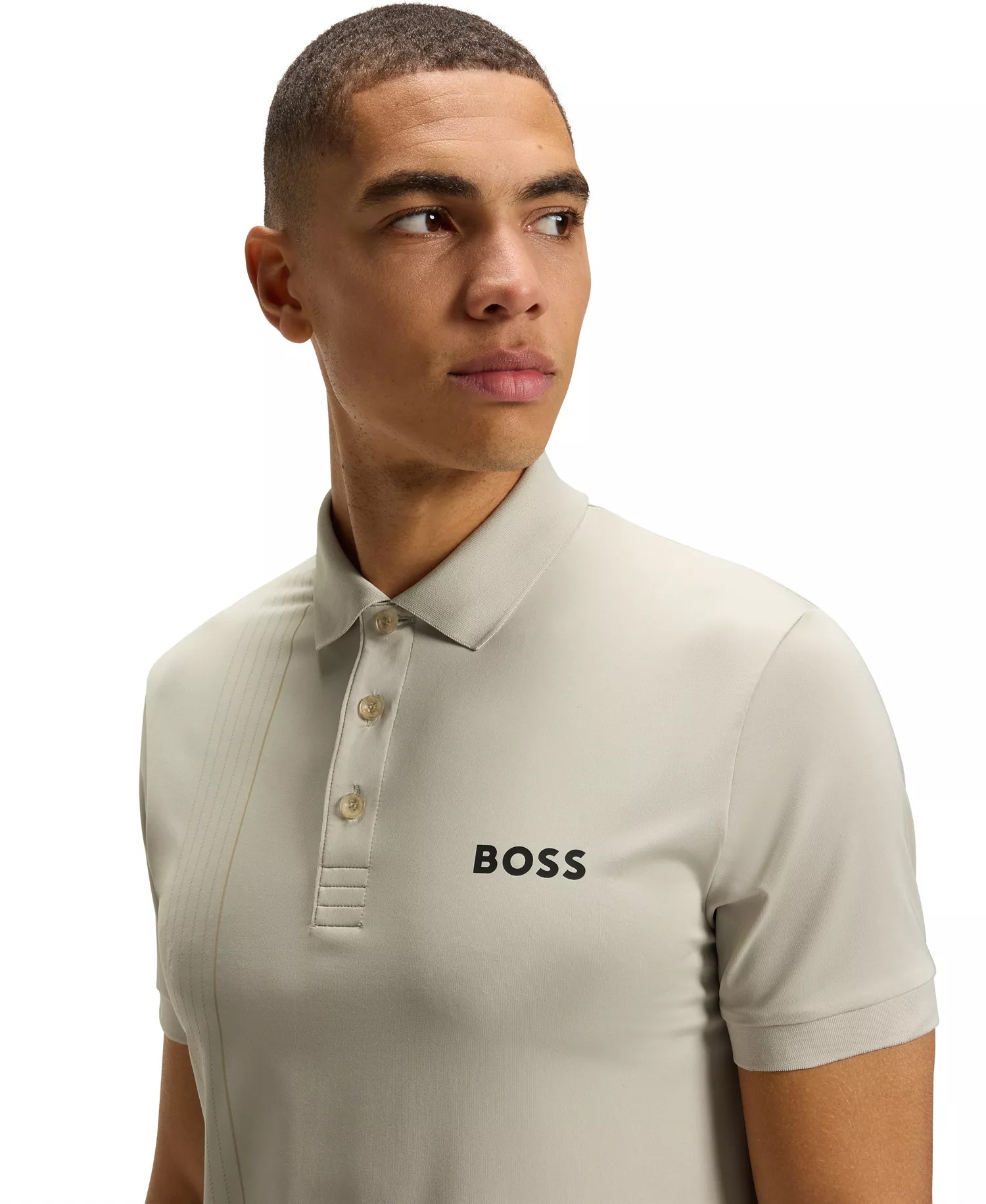 Men's Active Quick-Dry Polo Shirt - Open Beige - L
