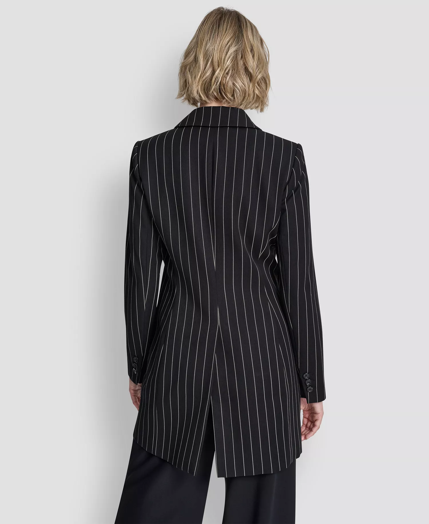 Women's One-Button Notch Collar Blazer - Black - 0