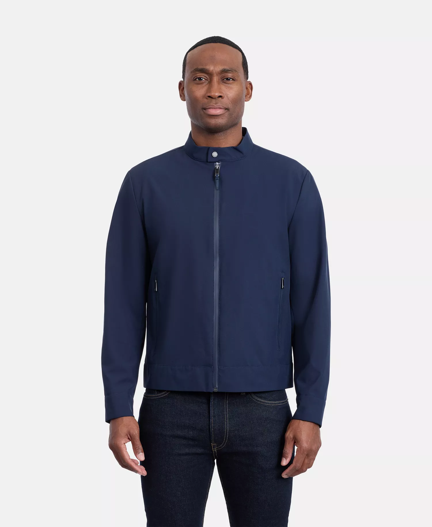 Men's Mesh-Lined Golf Jacket - Dark Sapphire - S